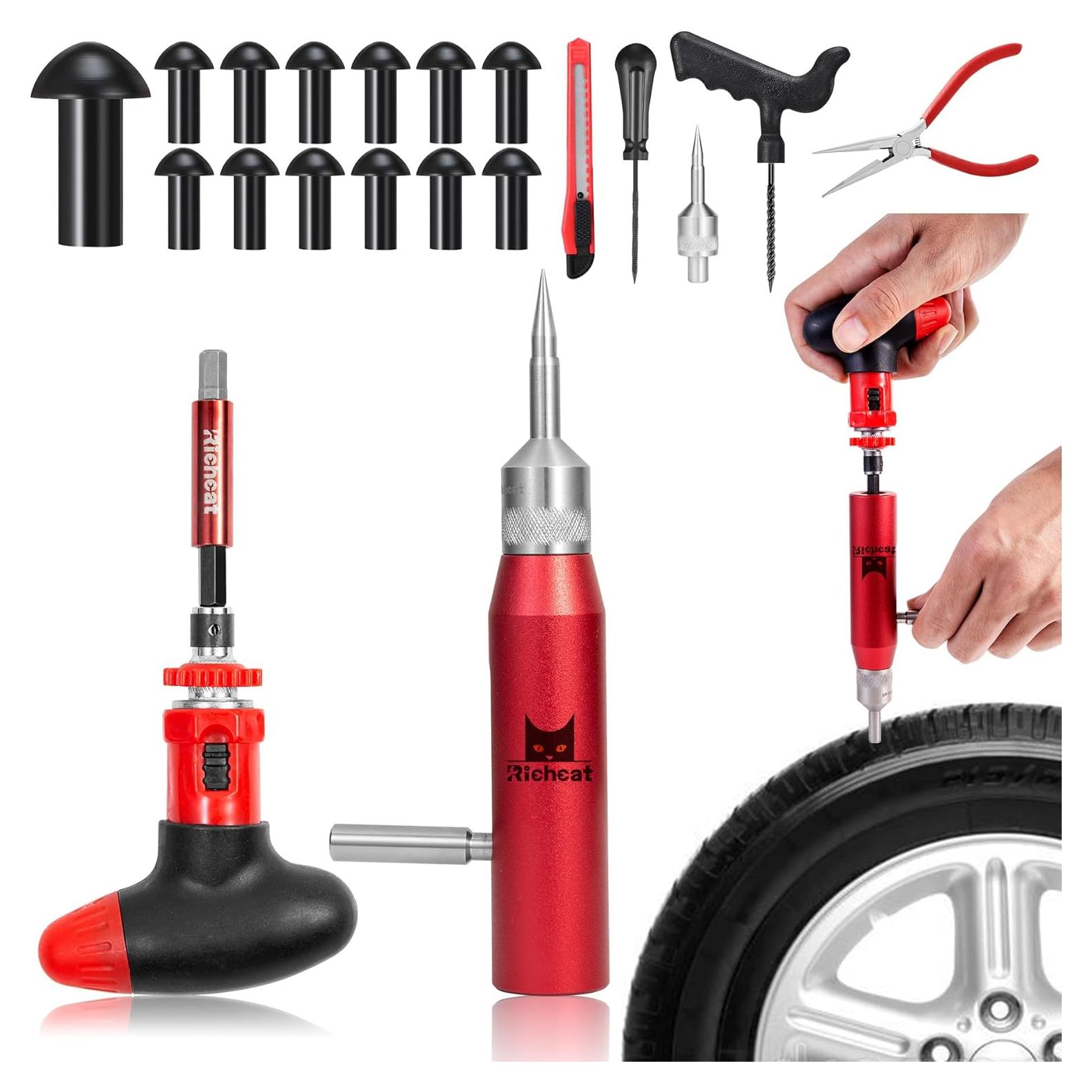 Kit de Reparación Neumáticos Tubeless Richcat 12 Piezas