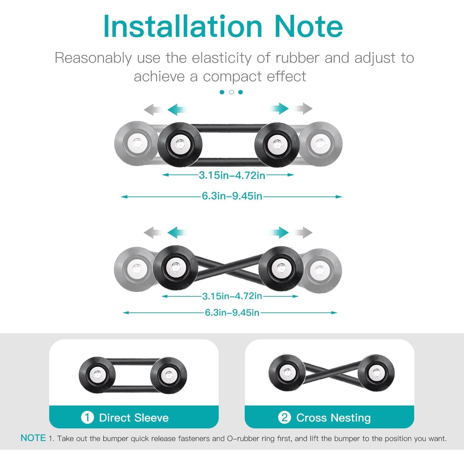Kits de Sujetadores de Parachoques Mellbree - 4 Pestañas Rápidas