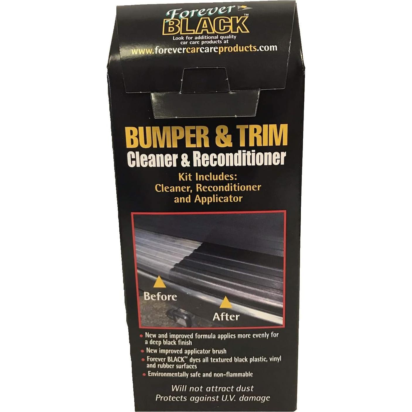 Kit Restaurador de Parachoques y Molduras Forever Black 170g