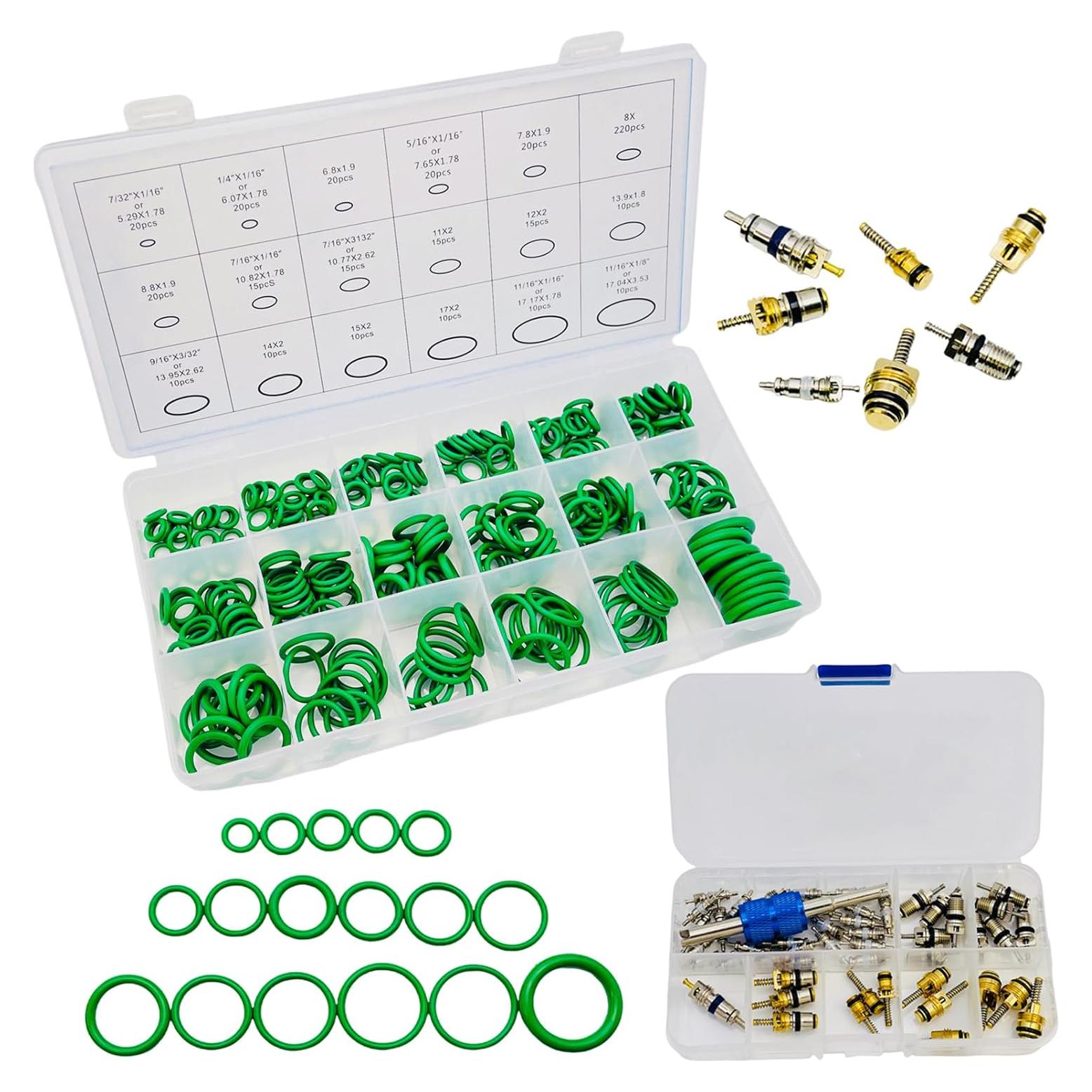 Kit de Reparación A/C Coche VOTNMIC 270 Piezas O-Ring