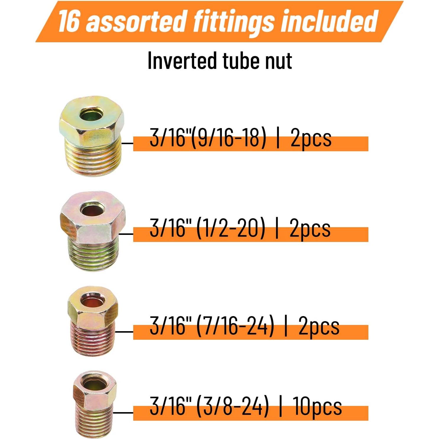 Kit de Línea de Freno Racewill 7.62m 3/16" Cobre + Herramientas