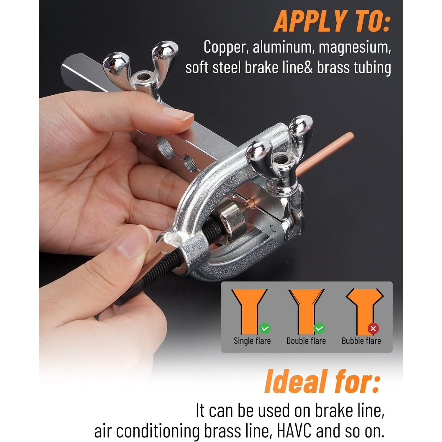 Kit de Línea de Freno Racewill 7.62m 3/16" Cobre + Herramientas