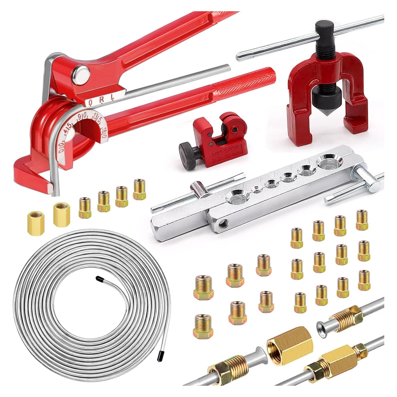 Kit de Línea de Freno 3/16" smseace 25 FT con Herramientas