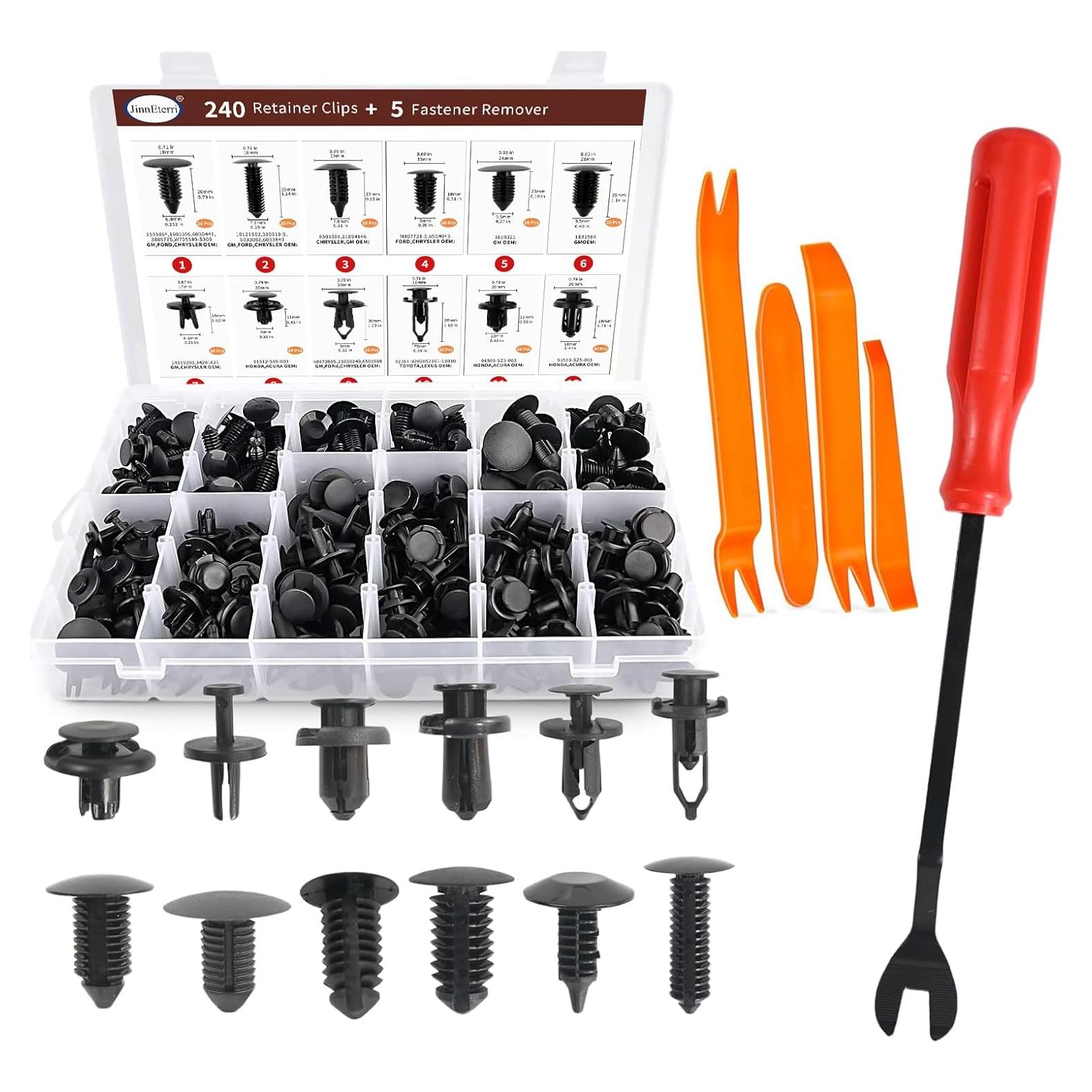 Kit de Clips de Retención para Parachoques Laite 240 Piezas