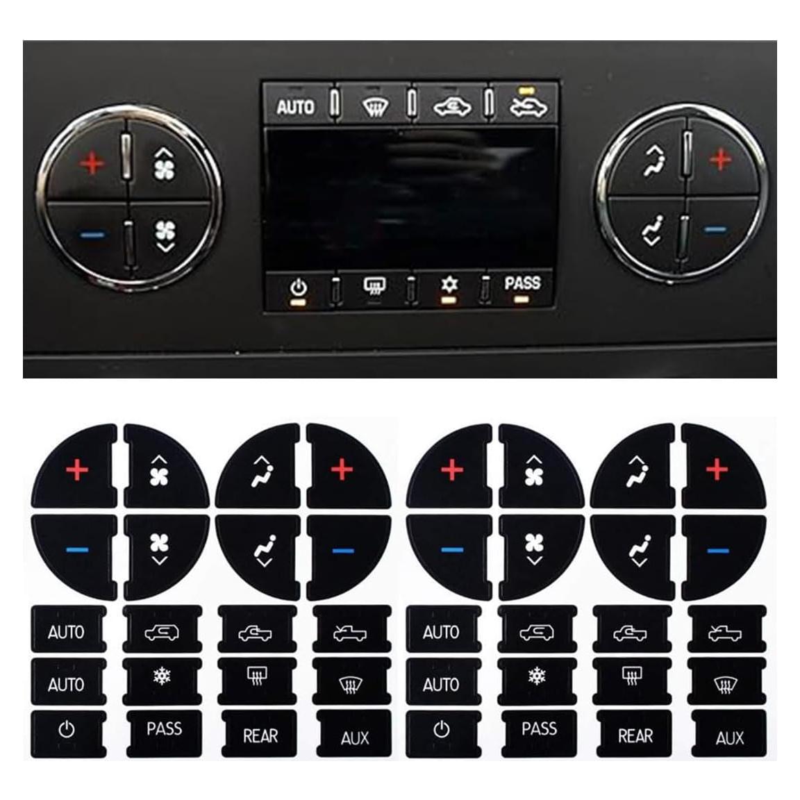 Calcomanías de Reparación de Botones de A/C Joycourt 2007-2015