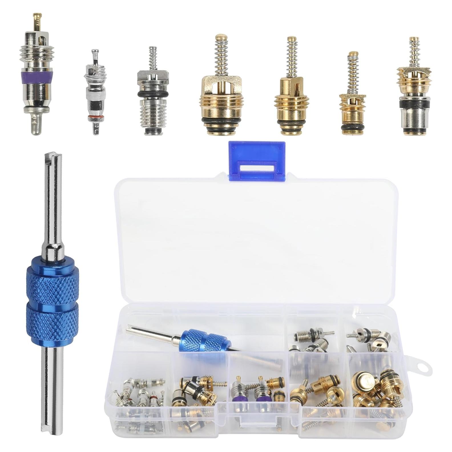 Kit de Válvula Schrader 40PCS SCUARI R134a para AC