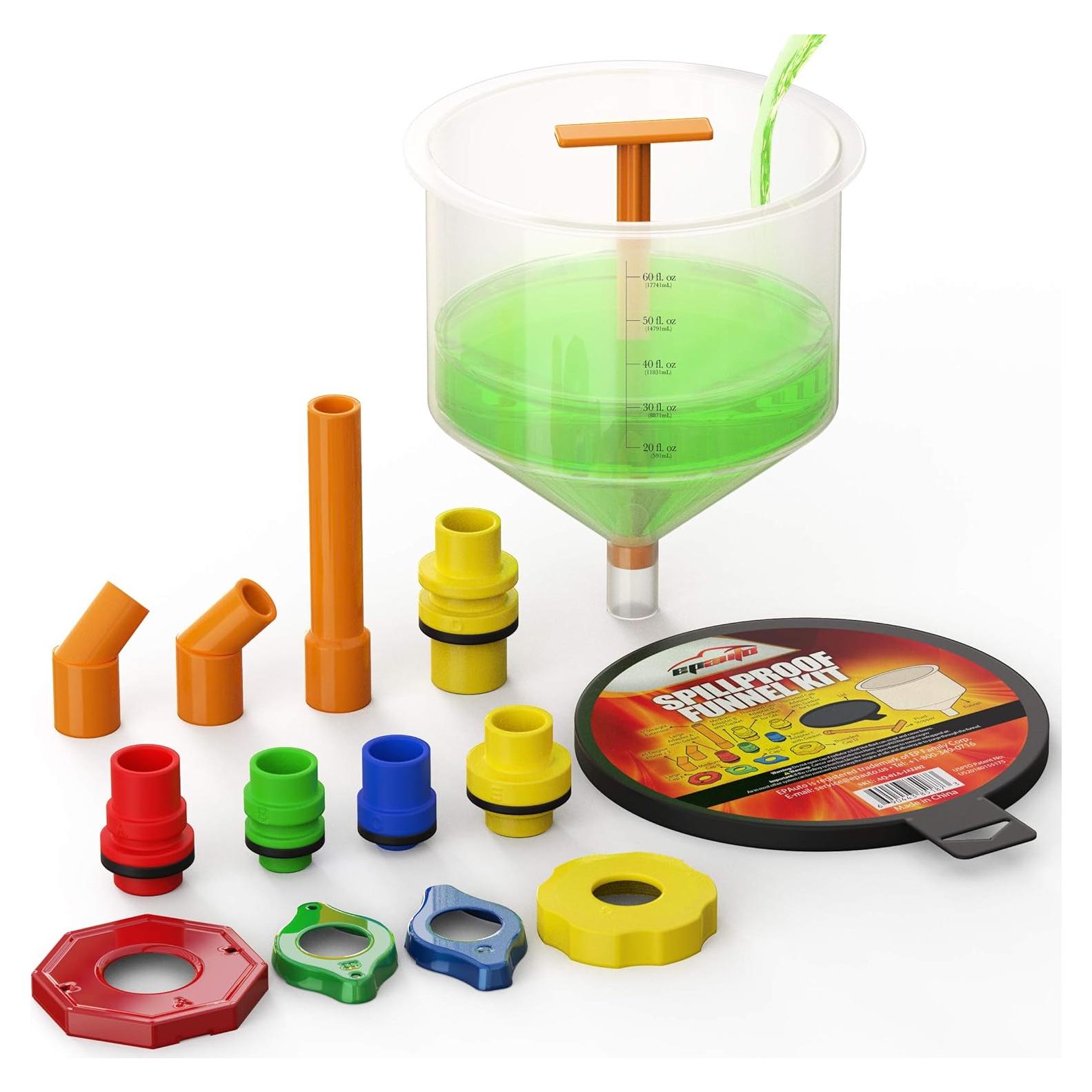 Kit de embudo para refrigerante EPAuto AQ-001-1 a prueba de derrames