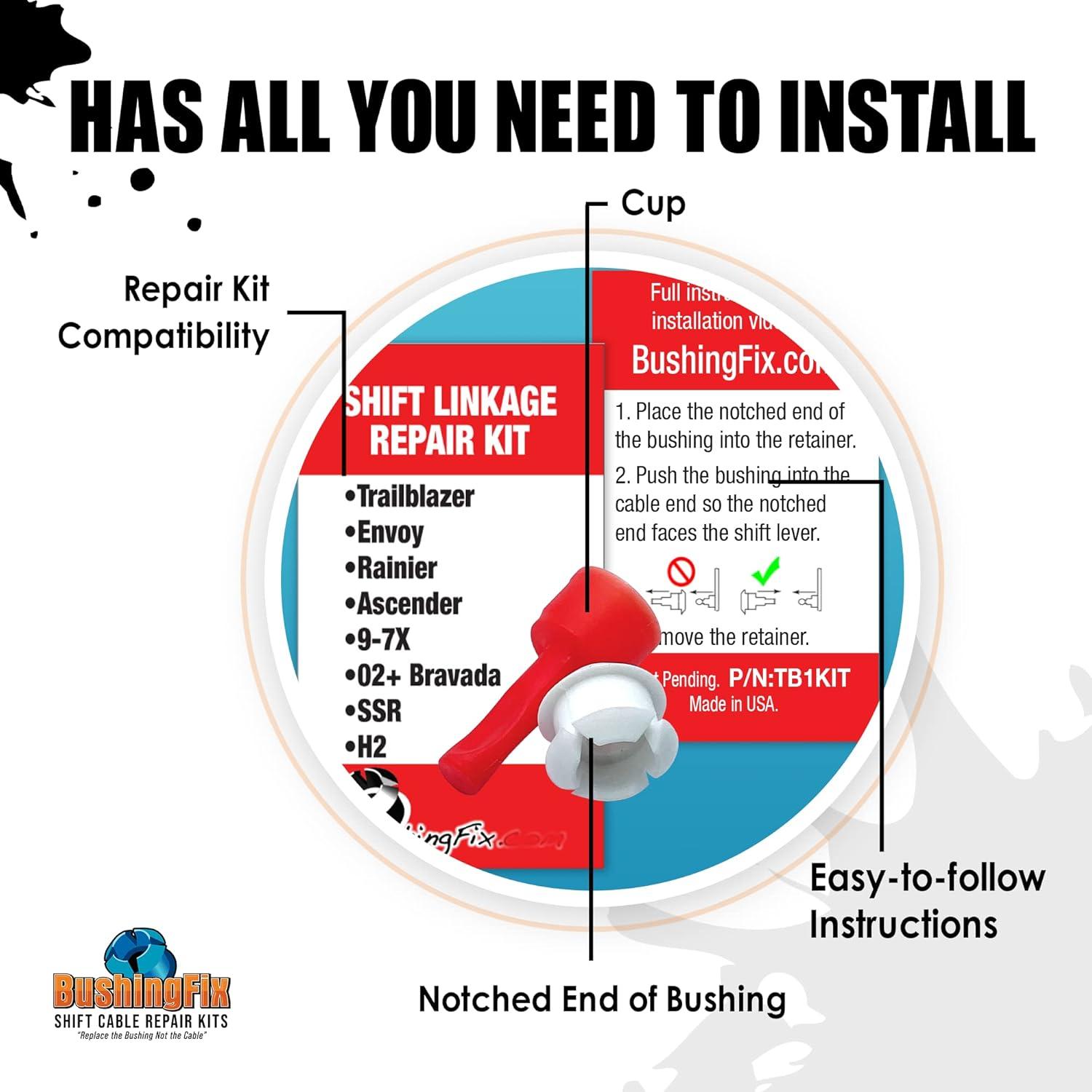 Kit de Reparación de Buje de Cambio BushingFix TB1Kit