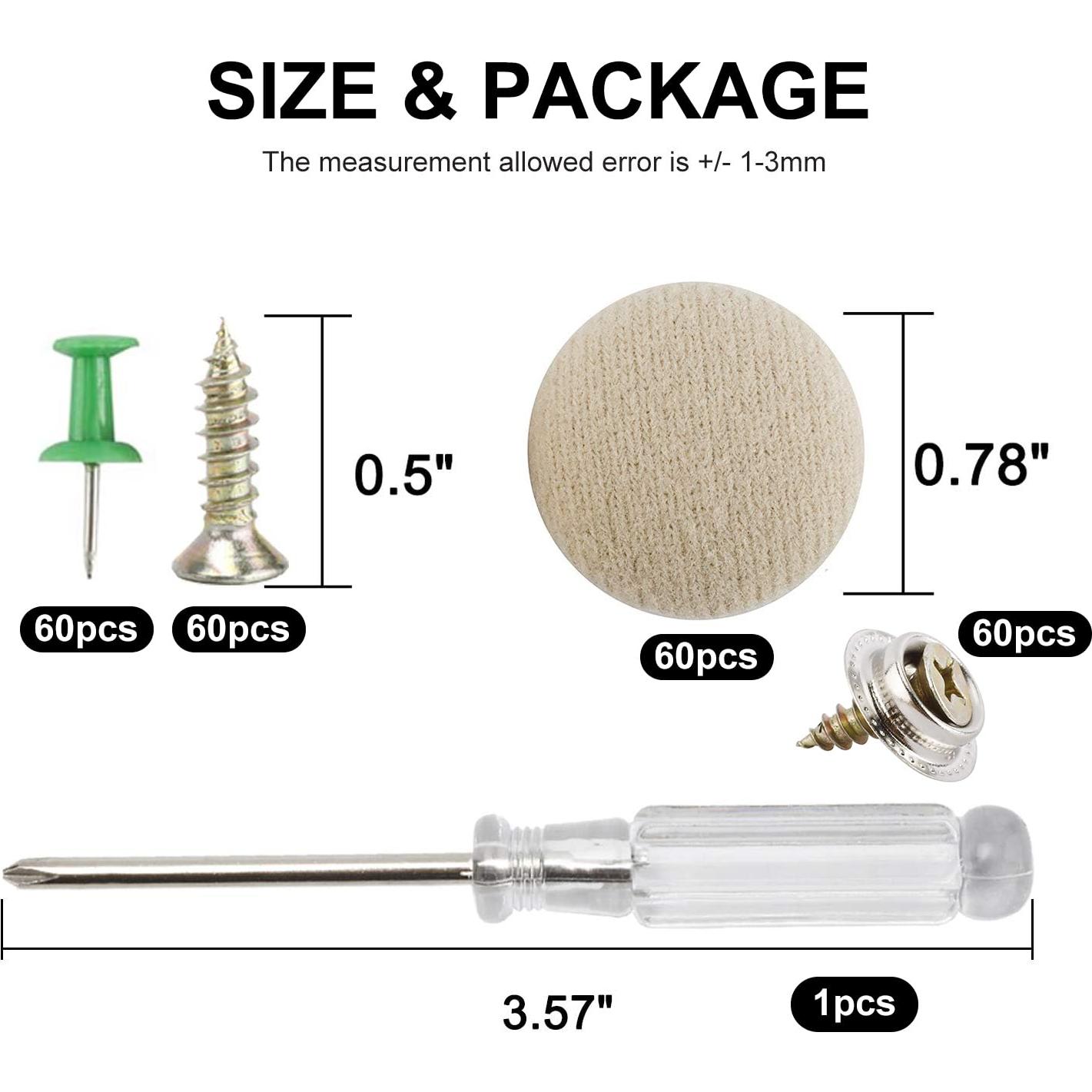 Kit de Reparación de Techo de Auto HighFree 60 Piezas Beige