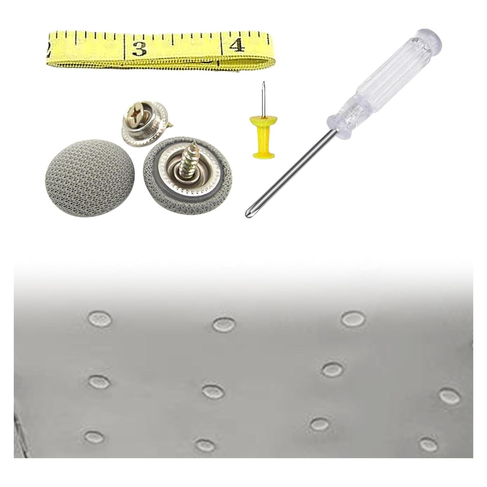 Kit de Reparación de Techo de Coche UHANBUT 60PCS Gris