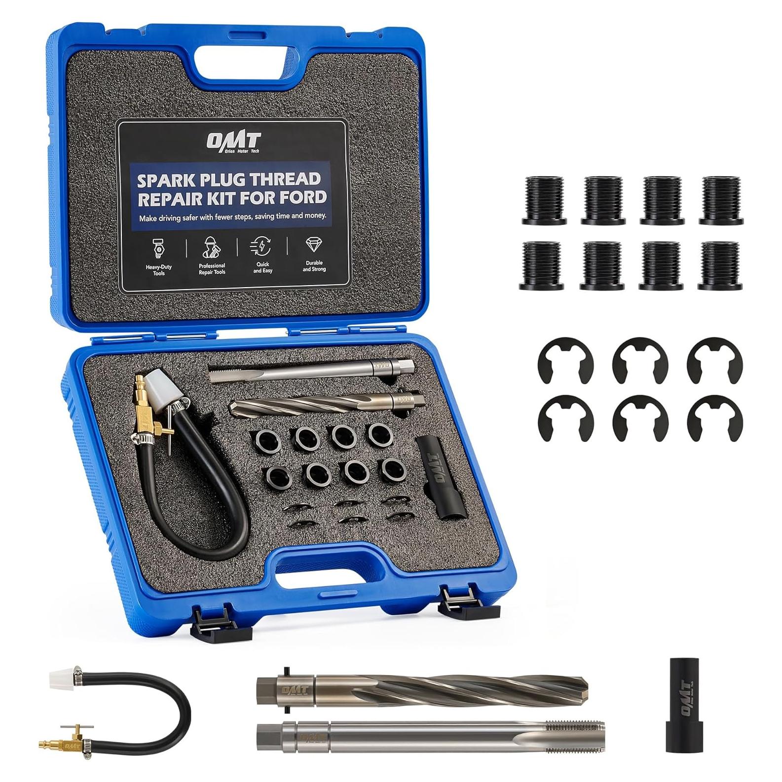 Kit de reparación de bujías Orion Motor Tech M14-1.25 para Ford