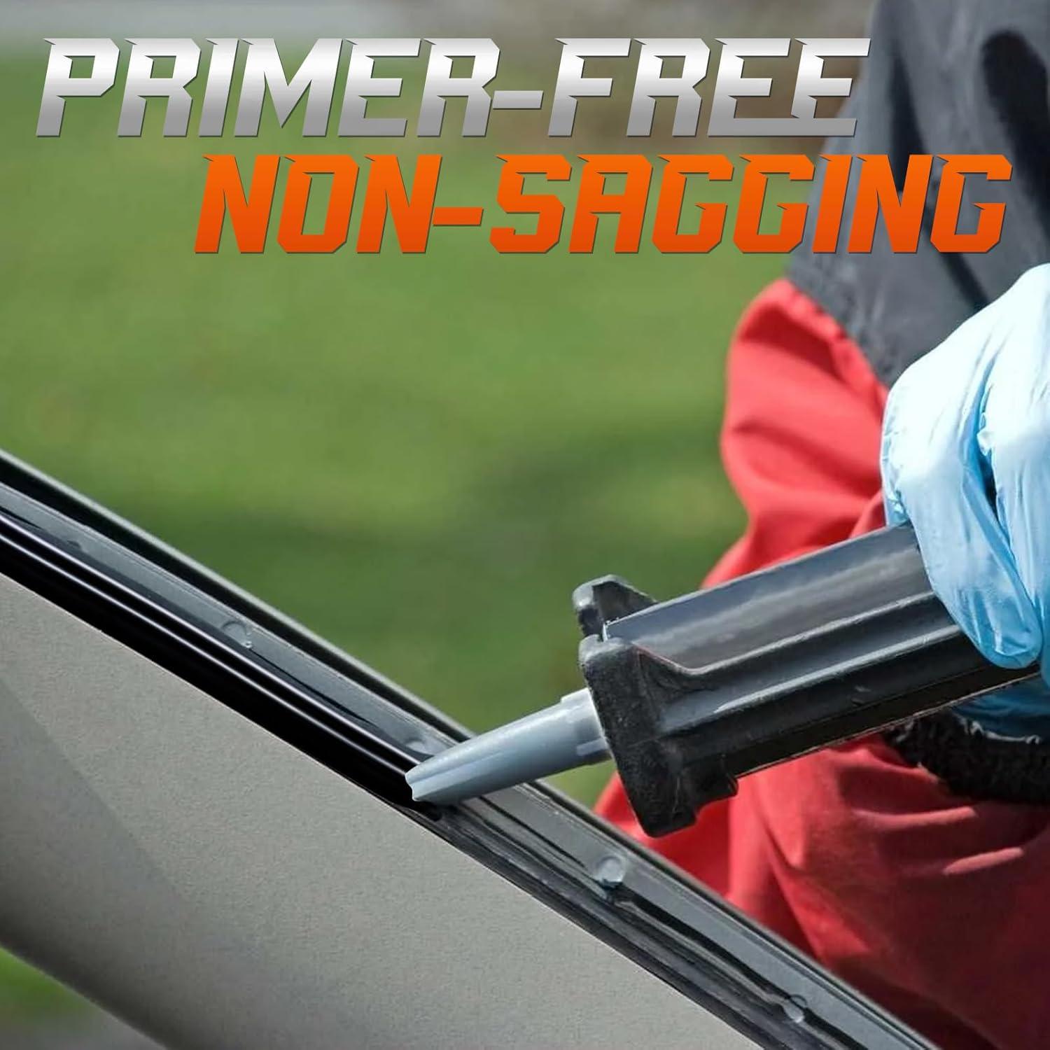 Adhesivo de Parabrisas Poliuretano VICBTZT 300 ml Curado Rápido