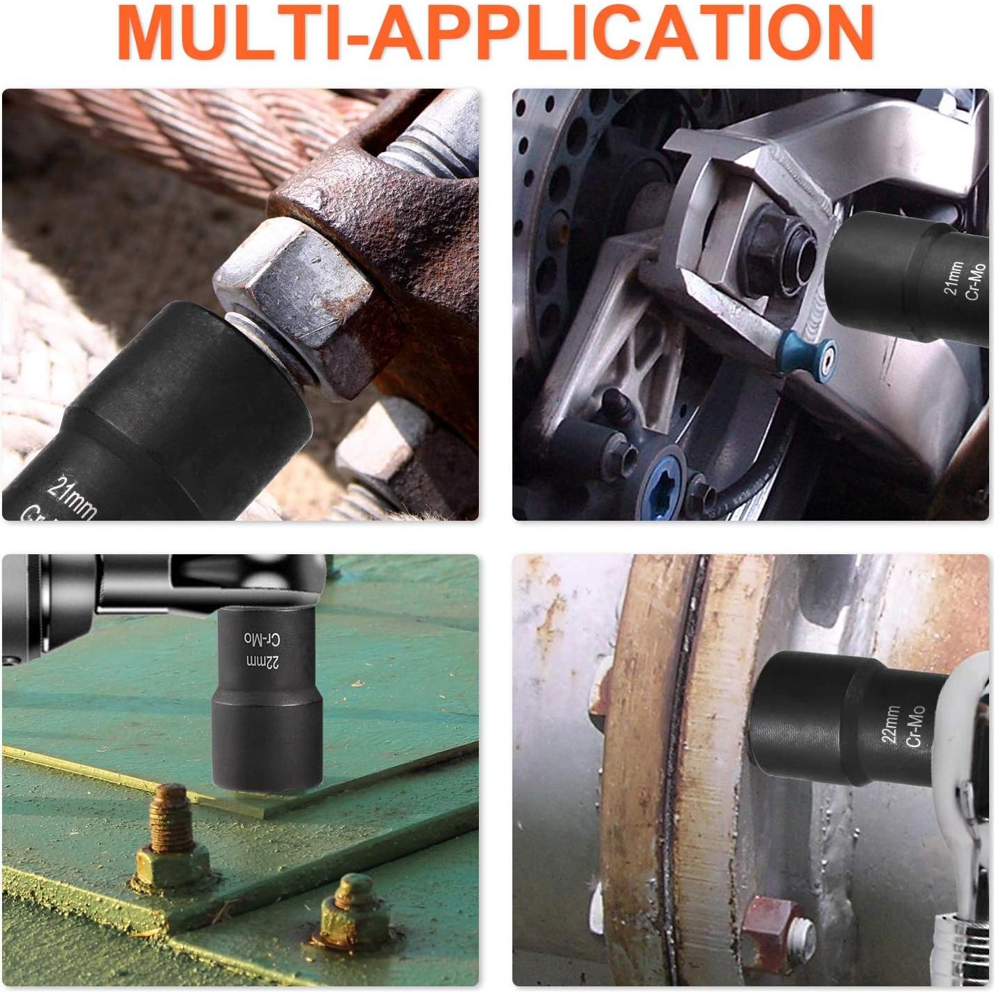 Kit de Extracción de Tuercas THINKWORK 5 Piezas 1/2"