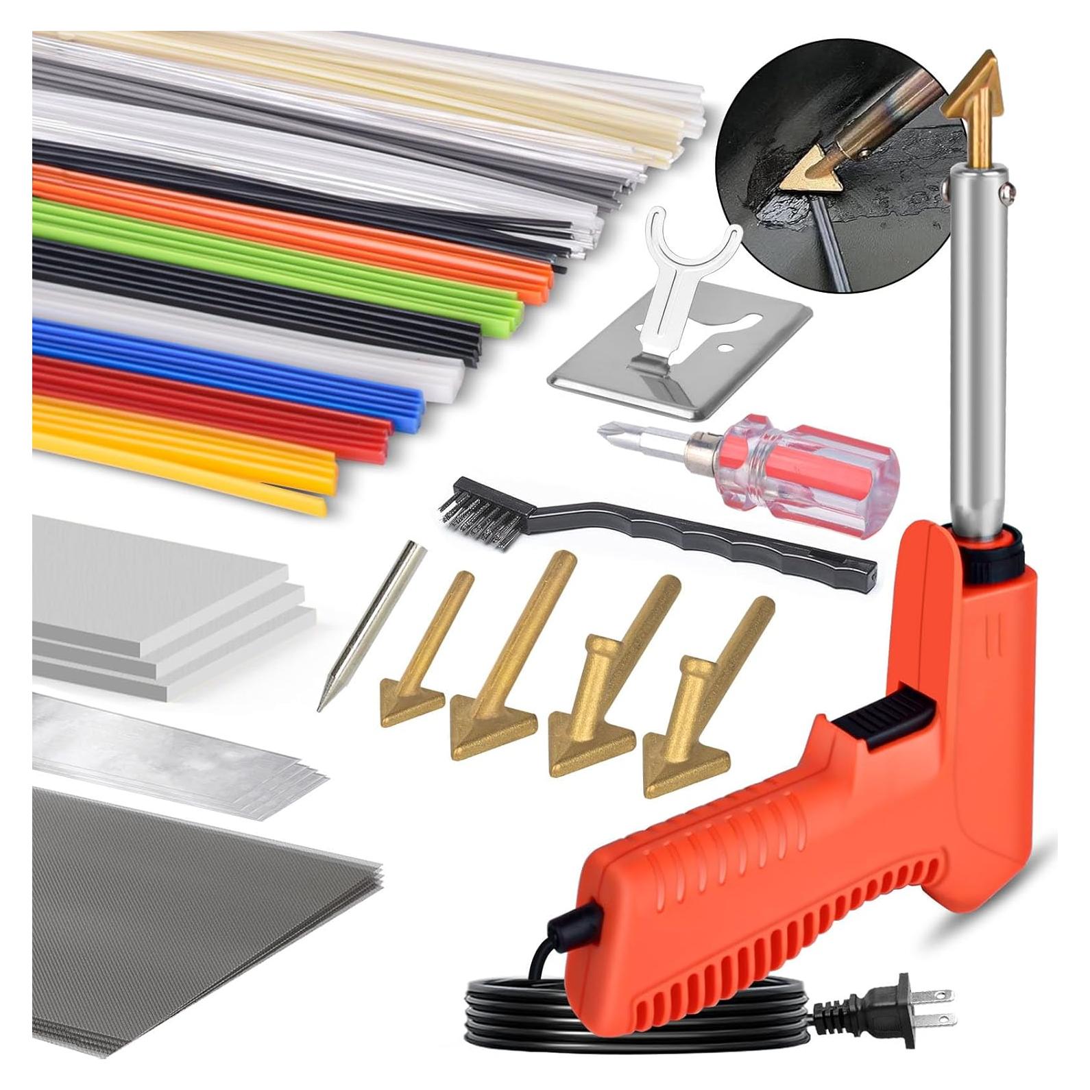 Soldador de Plástico 120W FGRSRZ con 106 Varillas y Accesorios