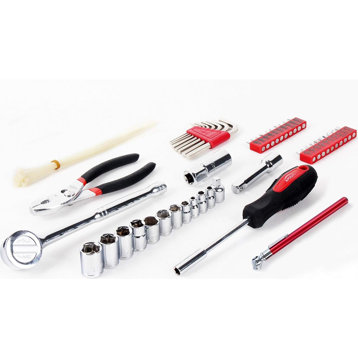 Juego de Herramientas Compacto Apollo DT9774 - 56 Piezas SAE