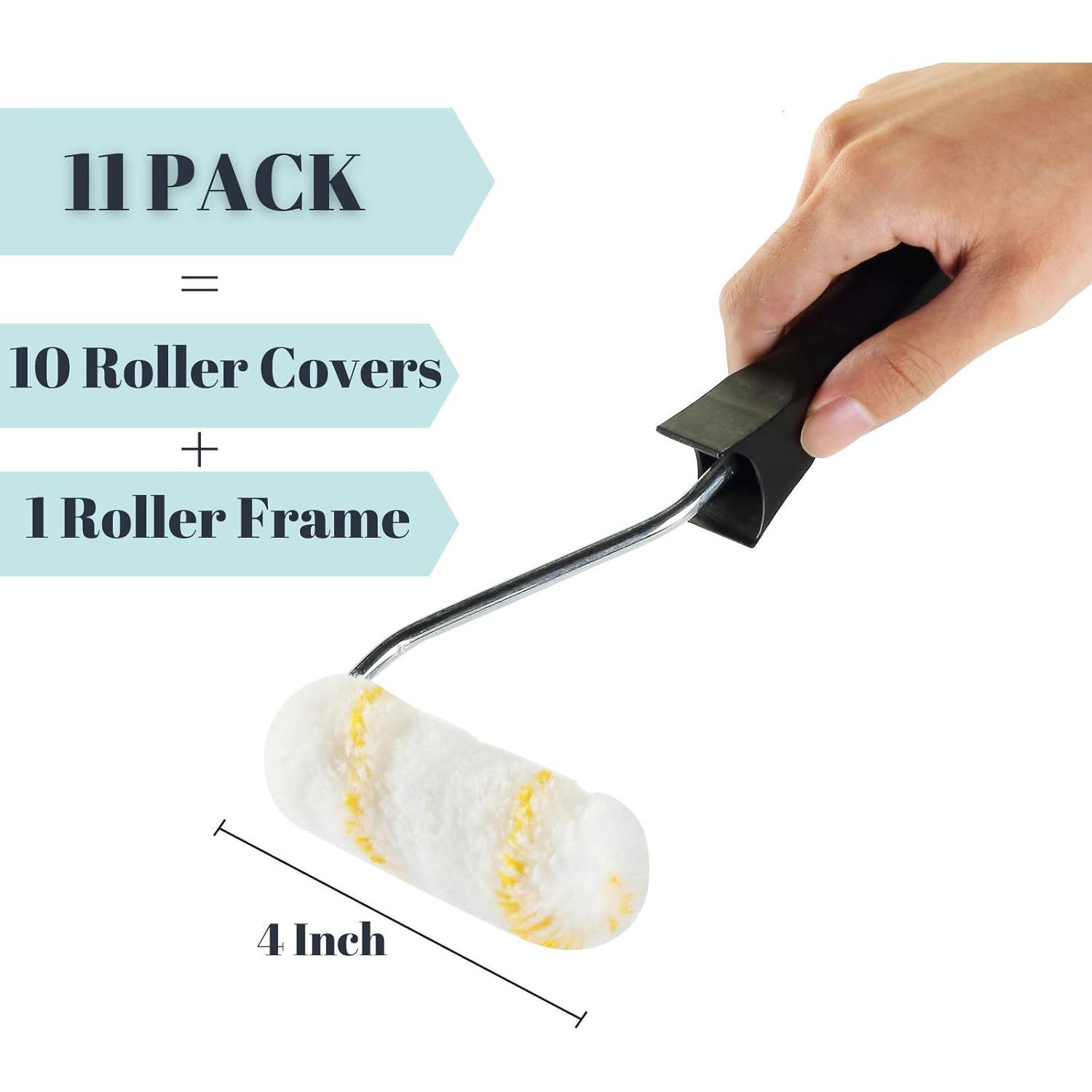 Rodillo de Pintura Bates 4" (10.16 cm) con 10 Fundas