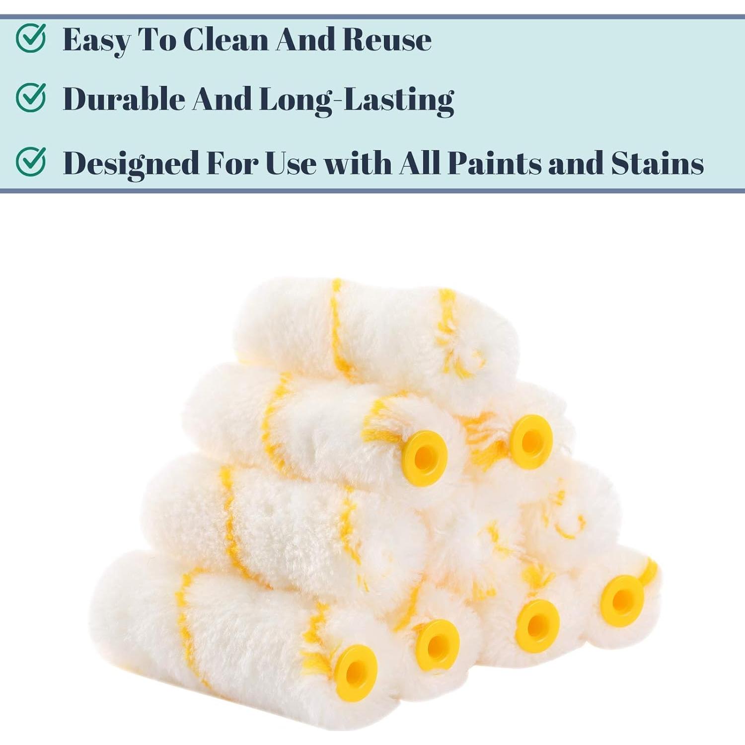 Rodillo de Pintura Bates 4" (10.16 cm) con 10 Fundas