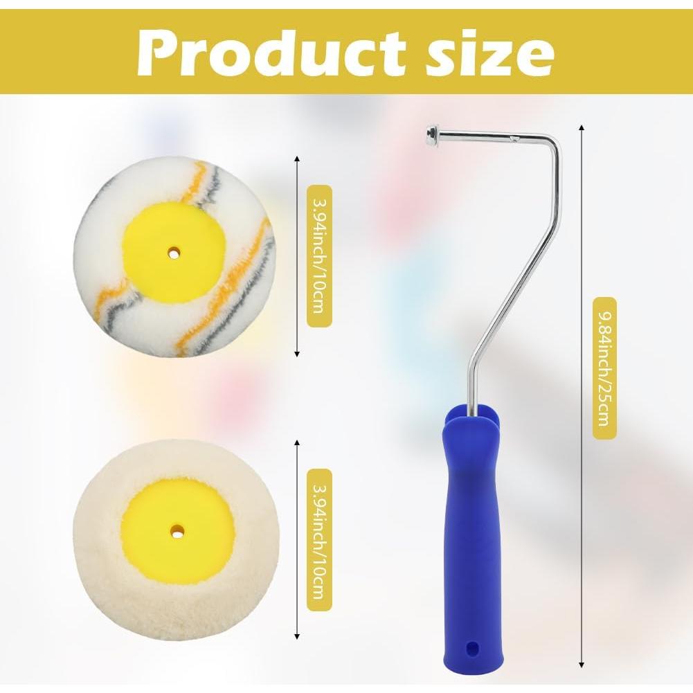 Rodillo de pintura para esquinas Loyanger, 1 mango y 4 cabezales