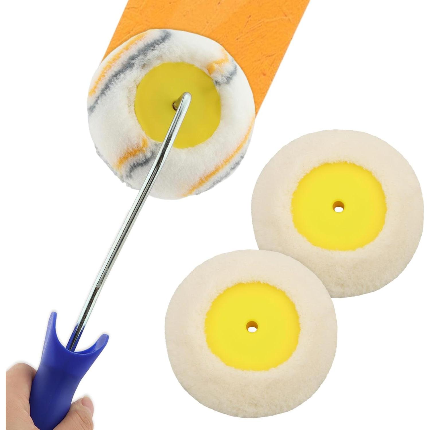 Rodillo de pintura para esquinas Loyanger, 1 mango y 4 cabezales