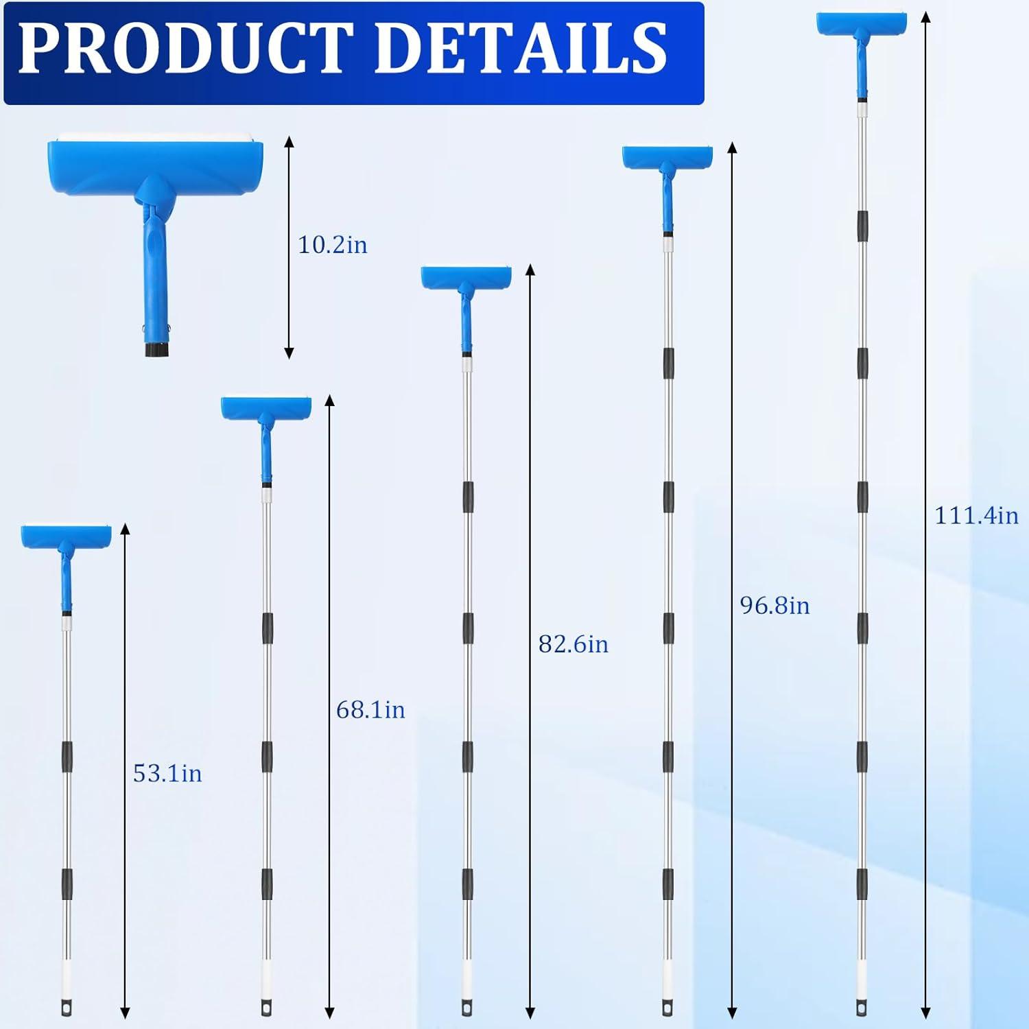 Kit Rodillo de Pintura para Techo Woxnoc 10" con Extensión 2.74m