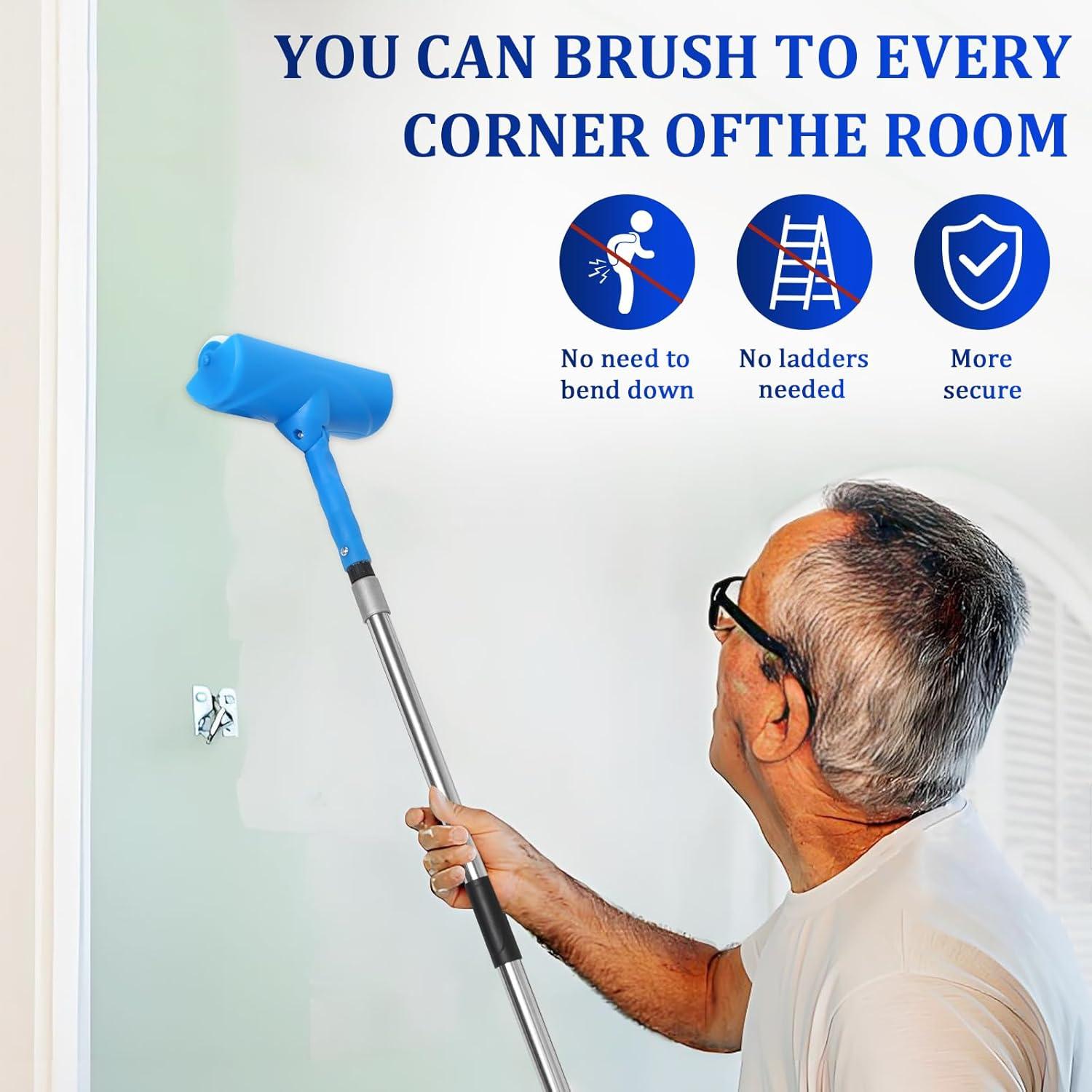 Kit Rodillo de Pintura para Techo Woxnoc 10" con Extensión 2.74m