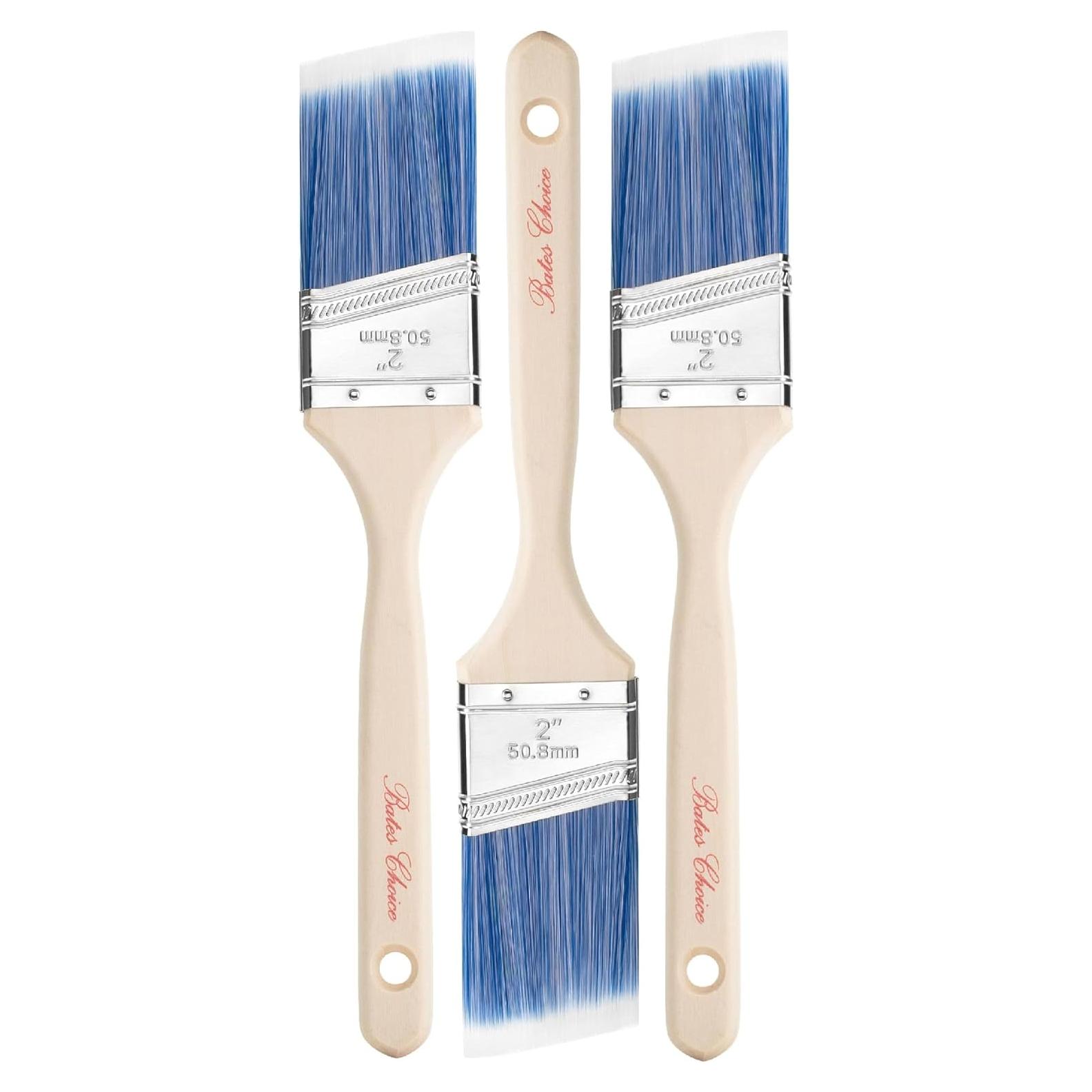 Pinceles en Ángulo Bates Choice 5.08 cm - Paquete de 3