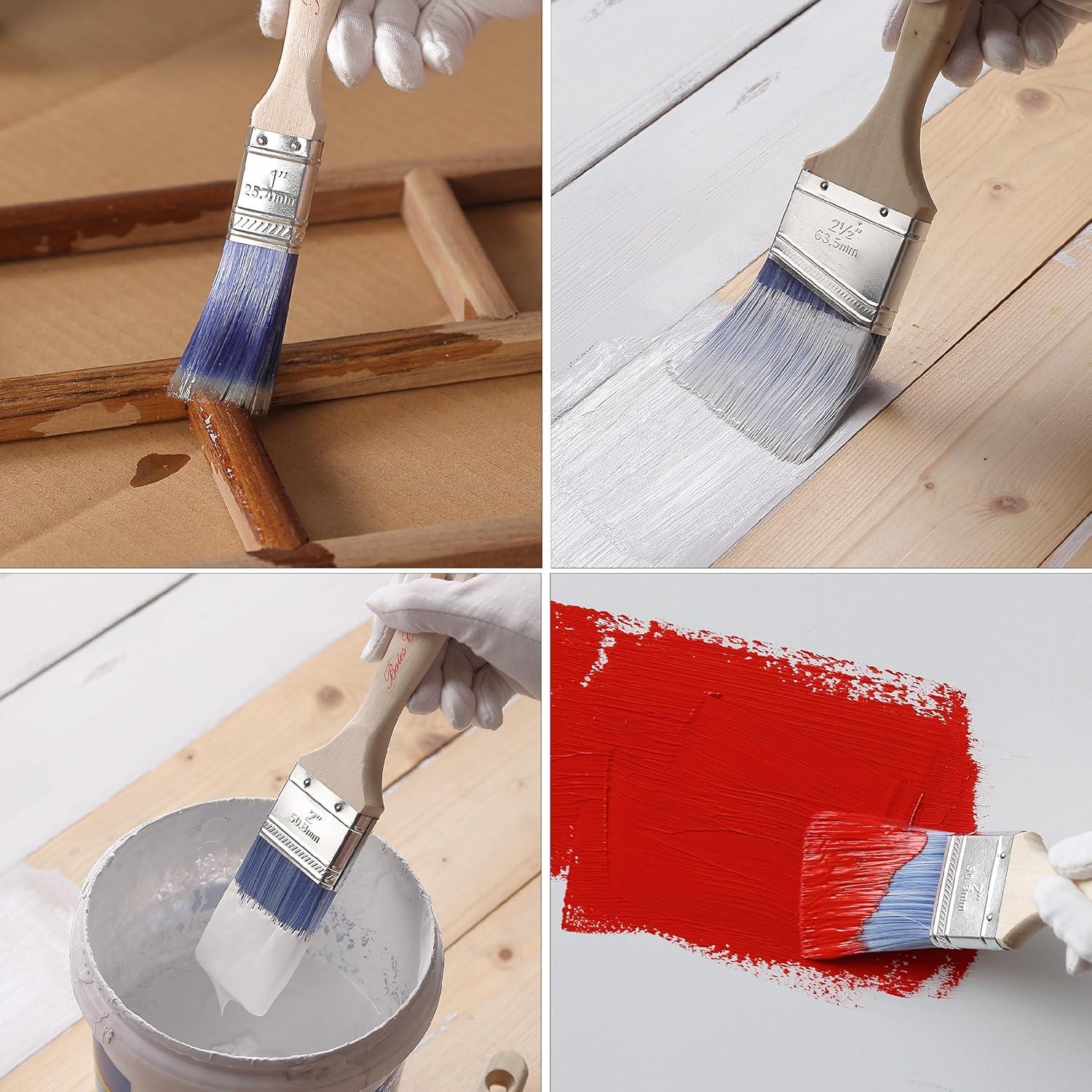 Pinceles en Ángulo Bates Choice 5.08 cm - Paquete de 3