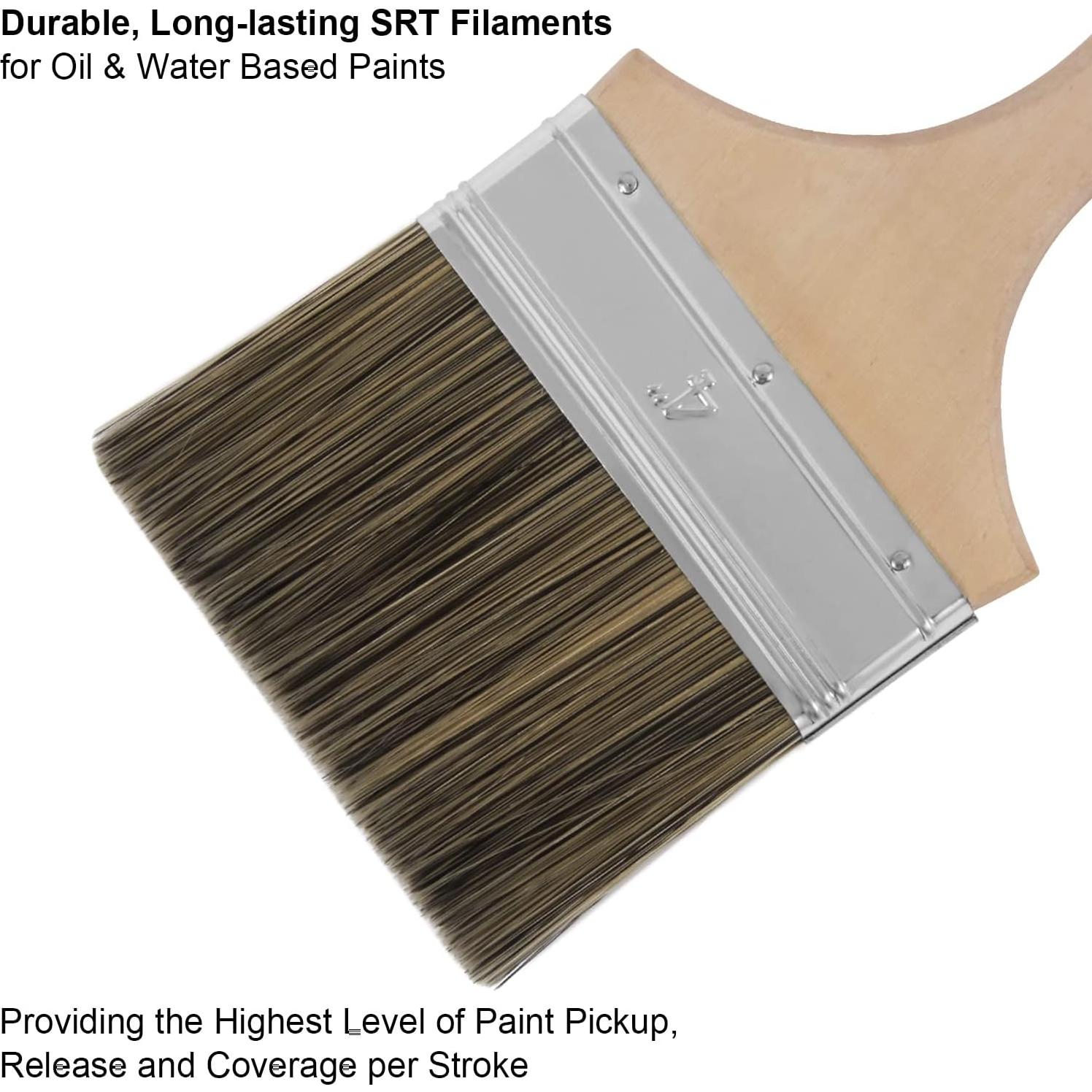 Brocha de Chip Doble Grueso Genixart 10 cm para Pintura