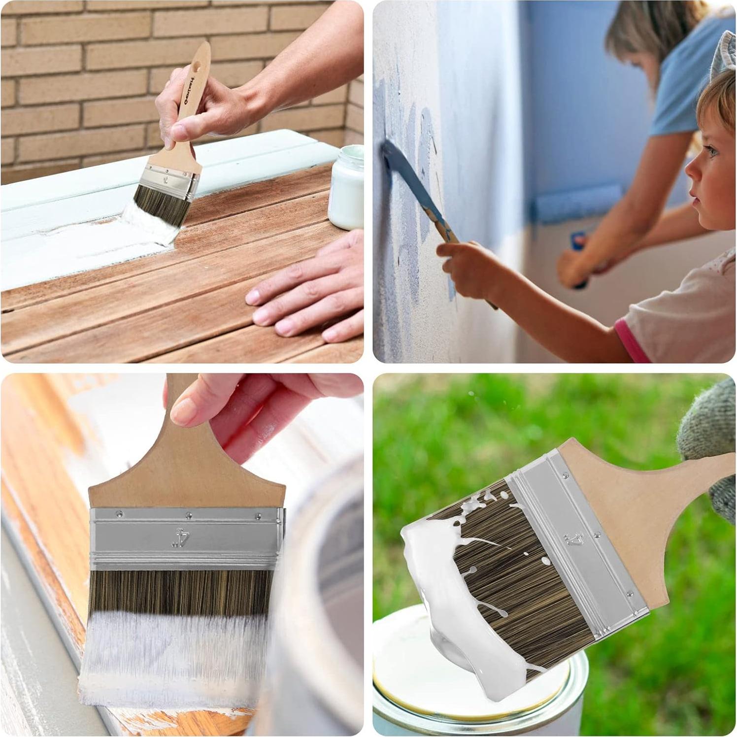 Brocha de Chip Doble Grueso Genixart 10 cm para Pintura