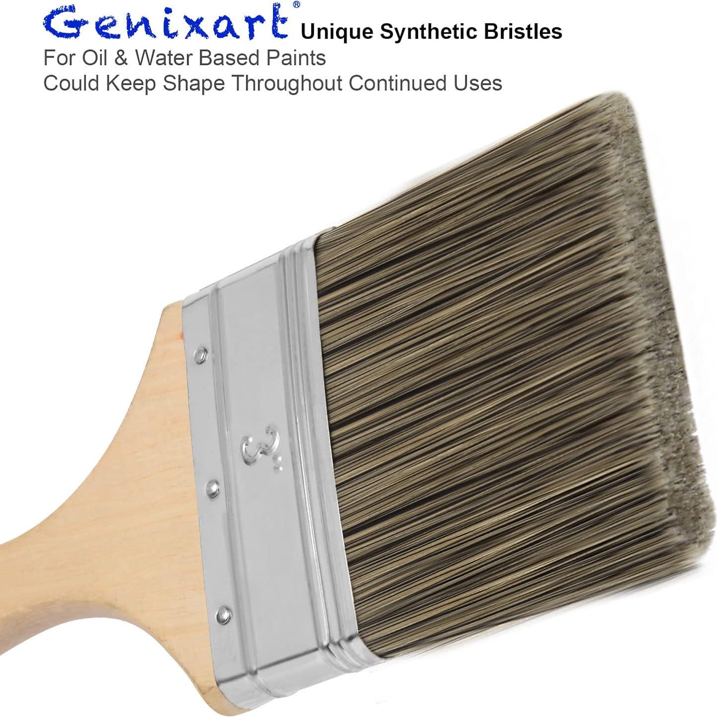 Brocha de Chip Doble Grueso Genixart 7.62 cm para Pintura