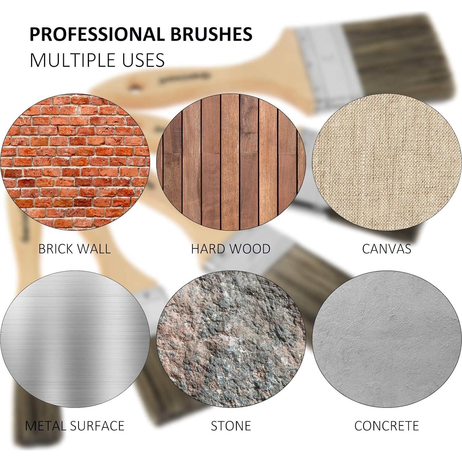 Brocha de Chip Doble Grueso Genixart 7.62 cm para Pintura