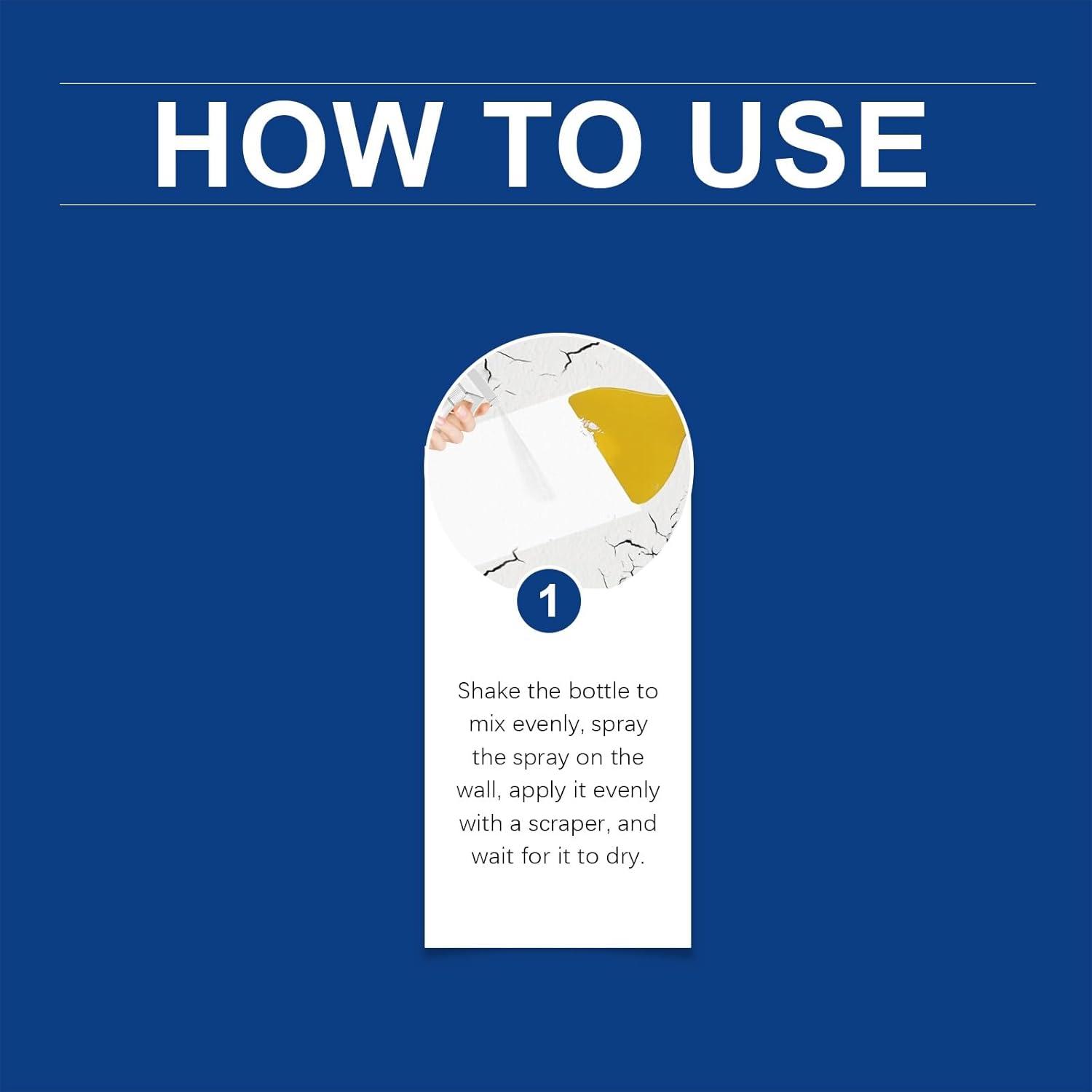 Pintura en aerosol blanca Genérico 118 ml para reparar paredes