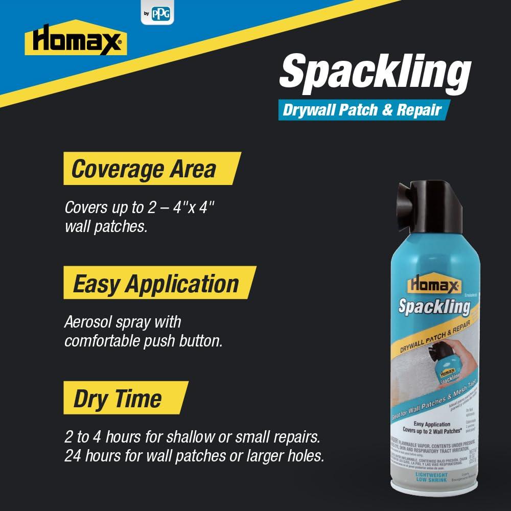Homax Spray Spackling 227 g - Parcheo Paneles de Yeso