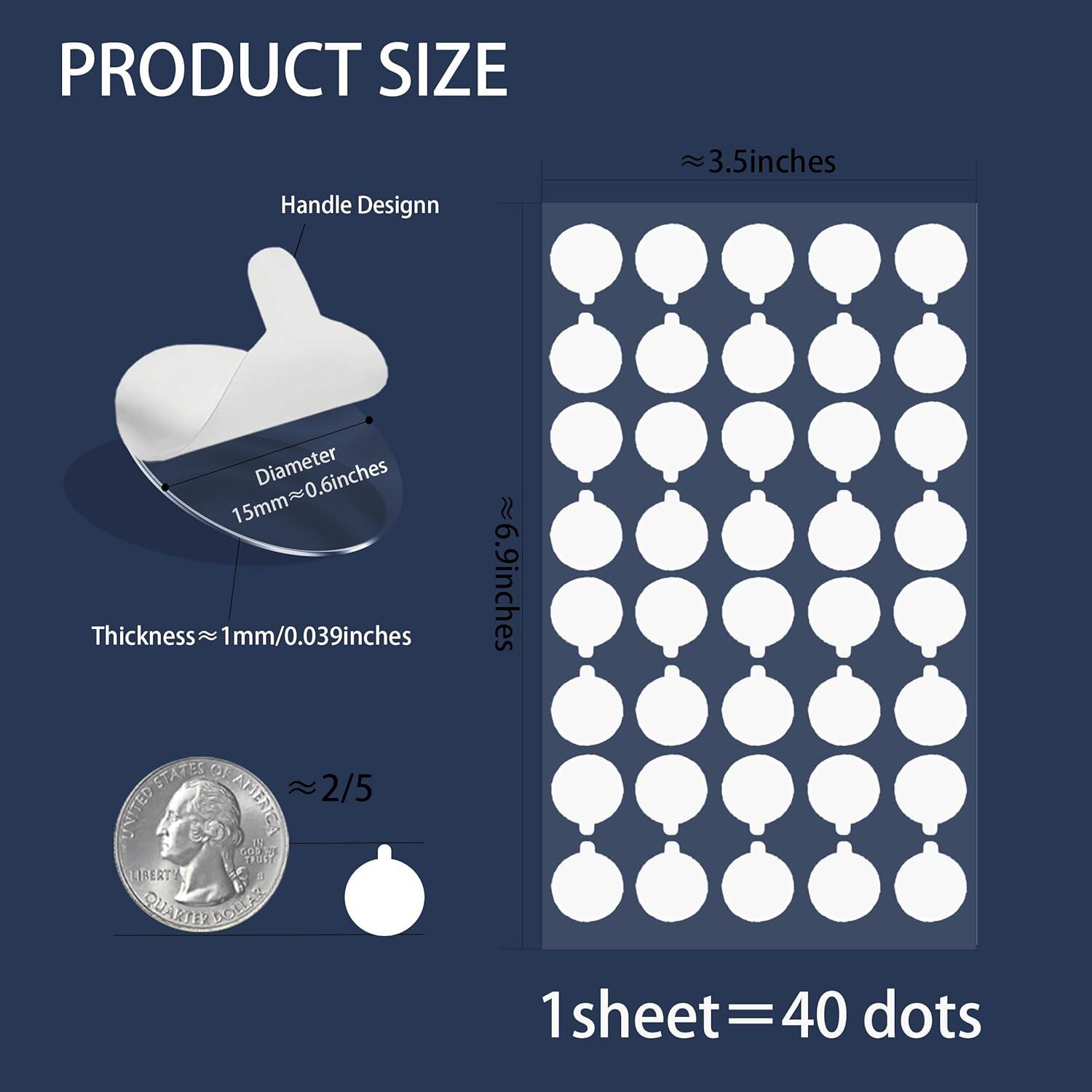 Masilla Adhesiva Doble Cara HeLISSE 200 Puntos 15mm Removibles