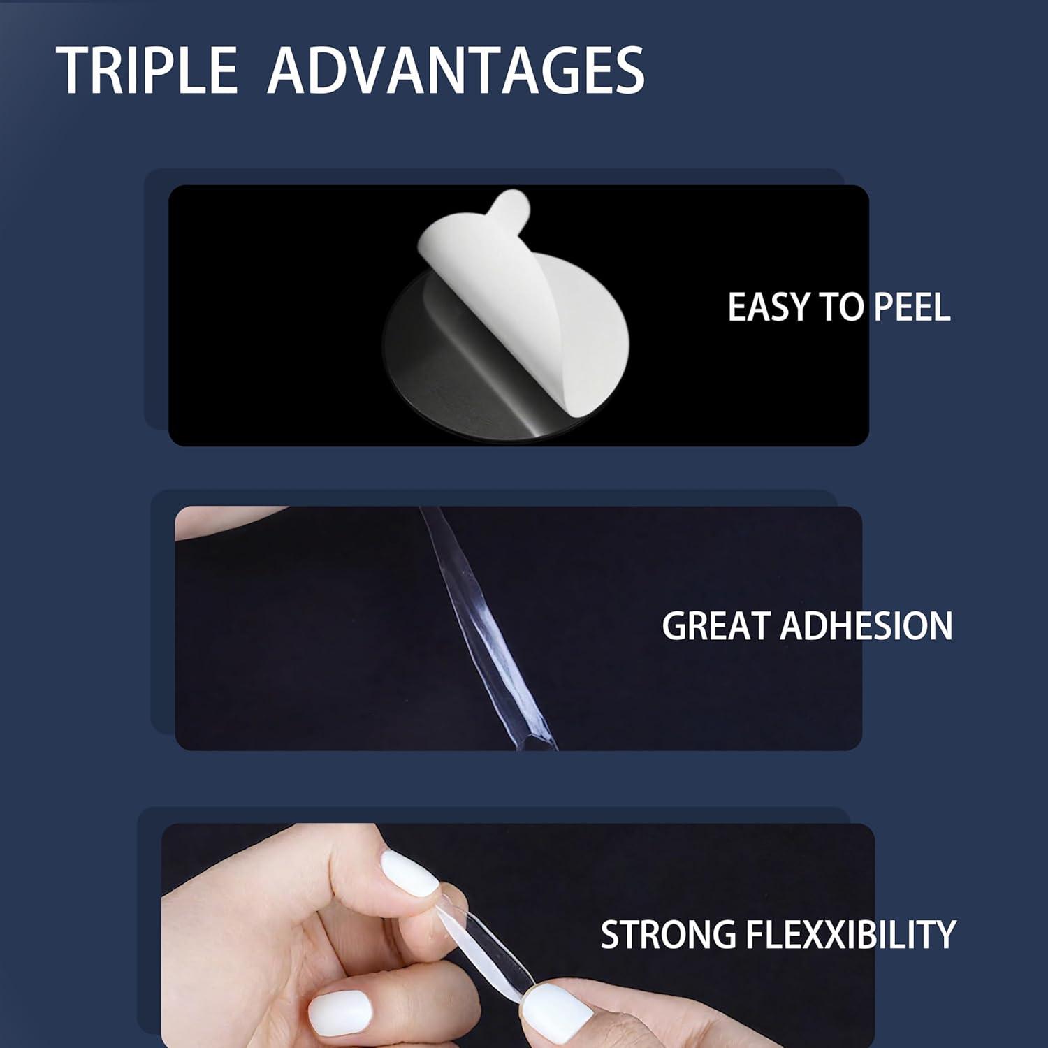 Masilla Adhesiva Doble Cara HeLISSE 200 Puntos 15mm Removibles