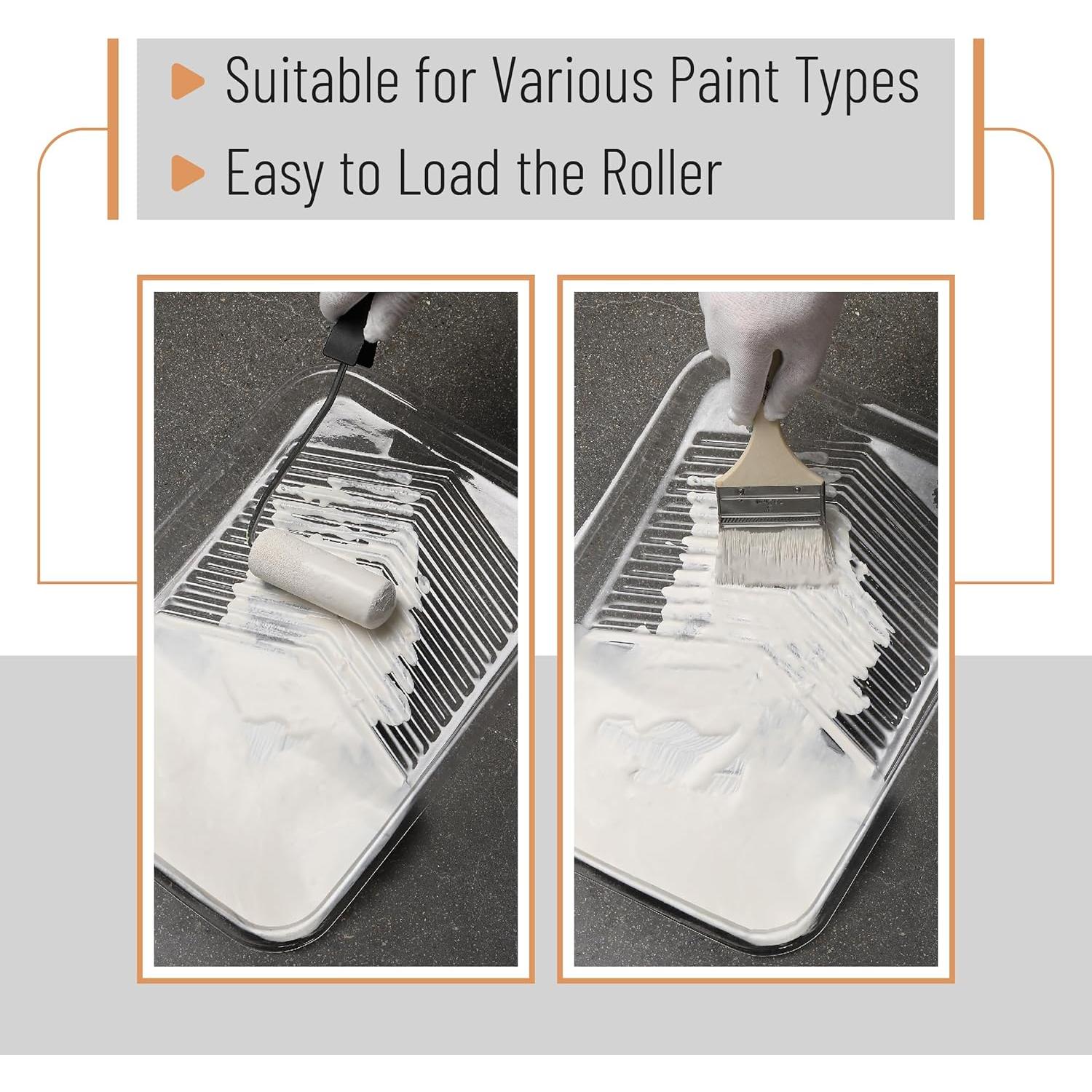 Forros de Bandeja de Pintura Bates 23 cm - 10 Piezas Desechables