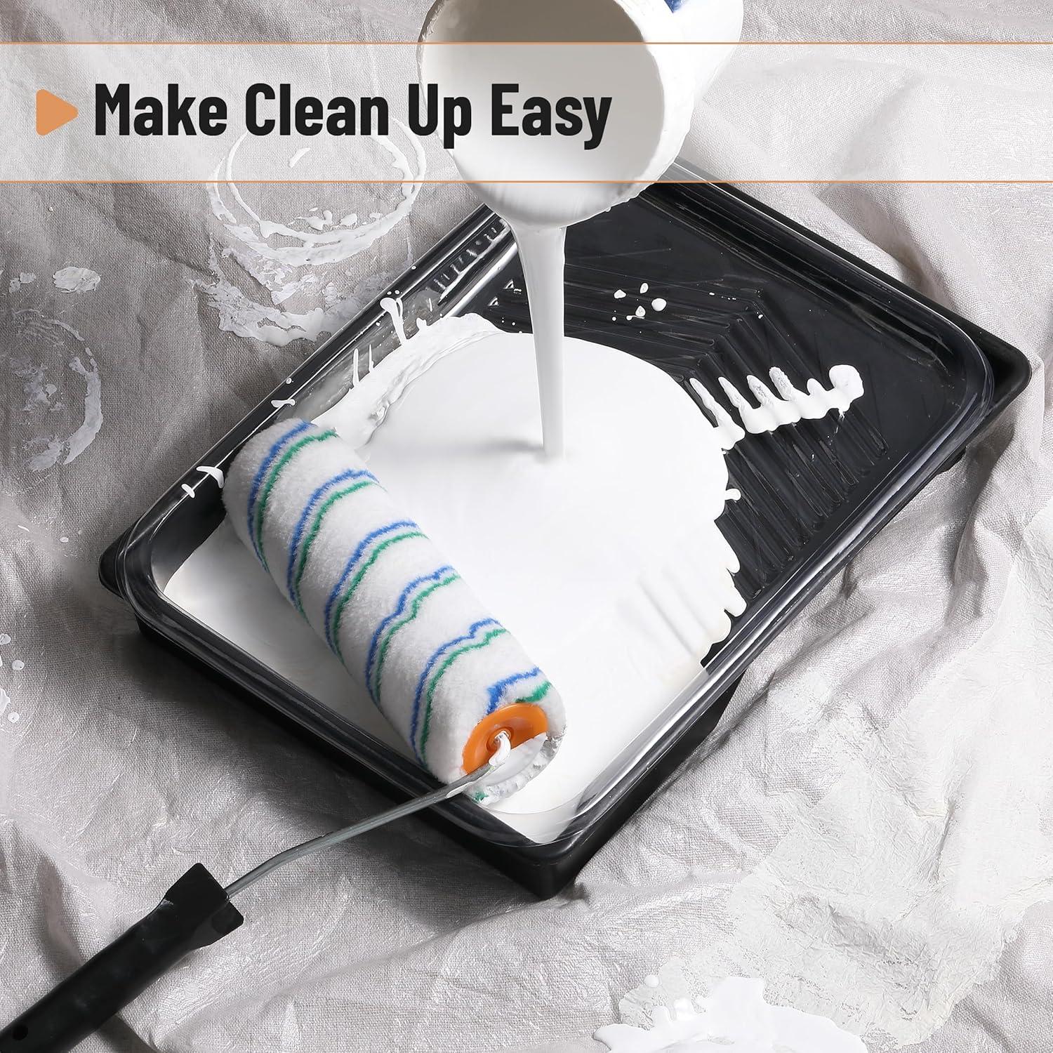 Forros de Bandeja de Pintura Bates 23 cm - 10 Piezas Desechables