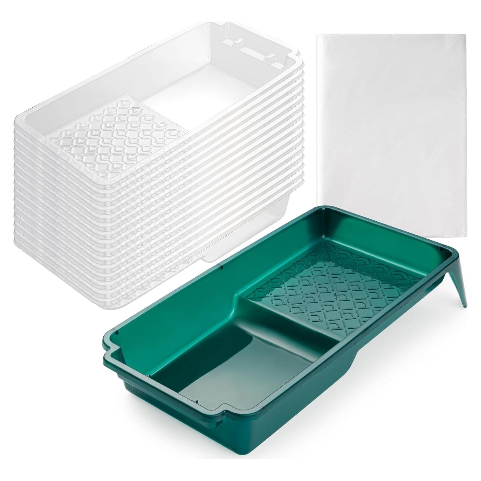 Juego de Bandejas de Pintura YiBaiBrush 4" con 15 Forros