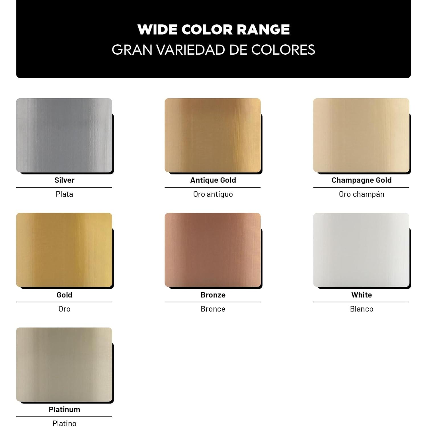 Pintura de Pared Metálica LM-Kreativ 2L Oro Champán Brillo