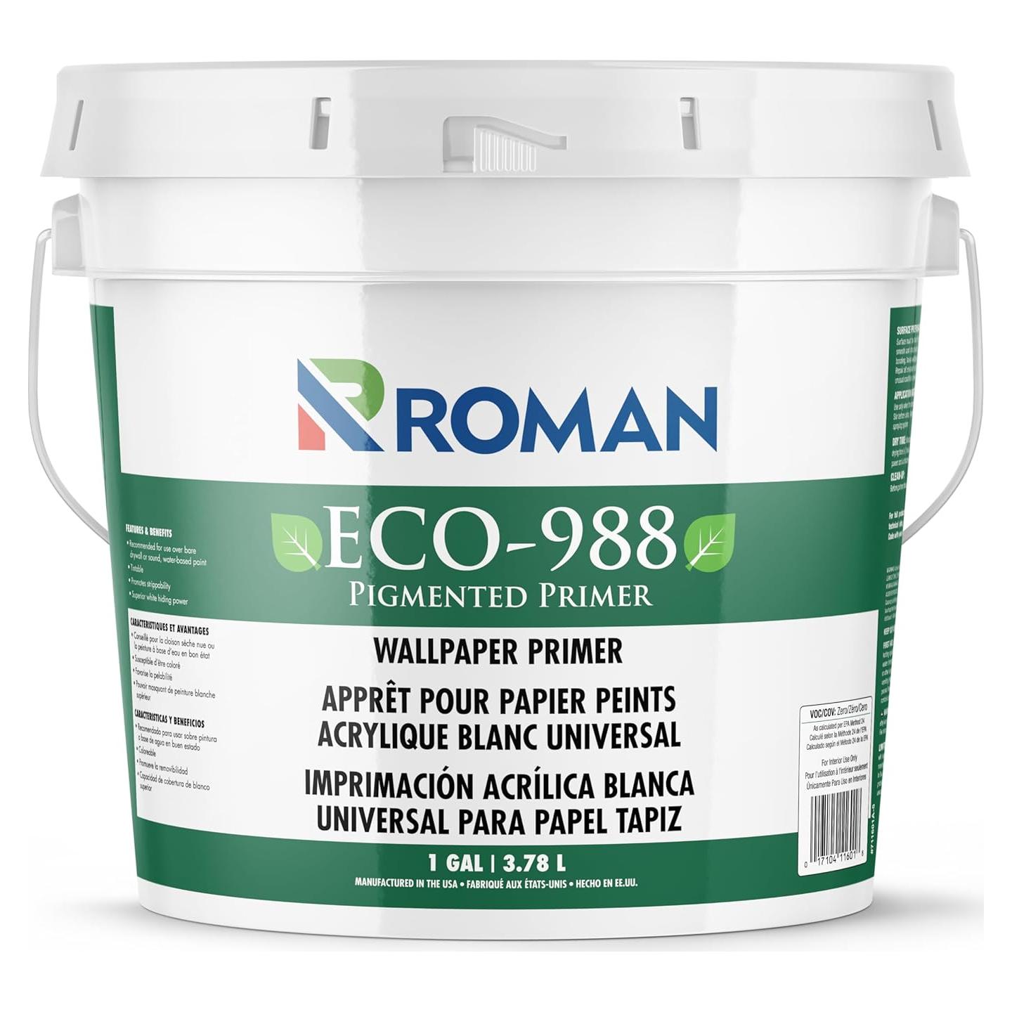 Imprimador de Papel Tapiz ROMAN ECO-988 1 Galón Blanco