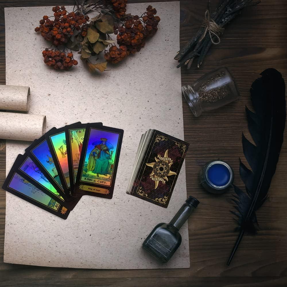 Juego de Cartas de Tarot SUNHHX - 78 Cartas con Libro para Principiantes