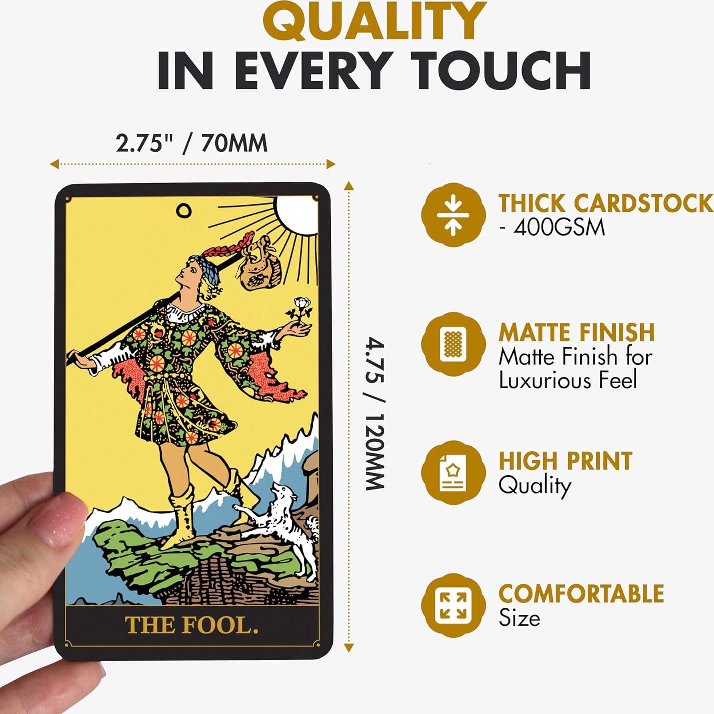 Baraja de Tarot Clásica Wyspell con Guía para Principiantes