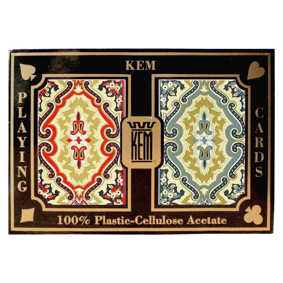 Barajas de Juego Kem Paisley Estrecho Índice Estándar - 2 Mazos