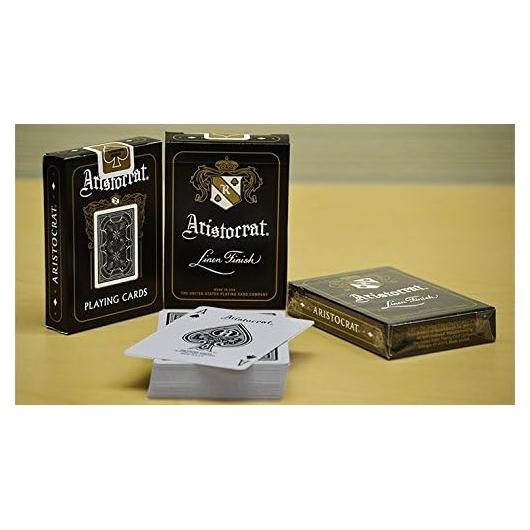 Baraja de Cartas de Juego Aristocrat de Gamblers Warehouse - Acabado de Lino