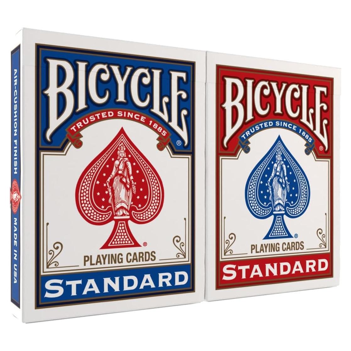 Barajas de Juego Bicycle Estándar 2 Paquete Rojo y Azul