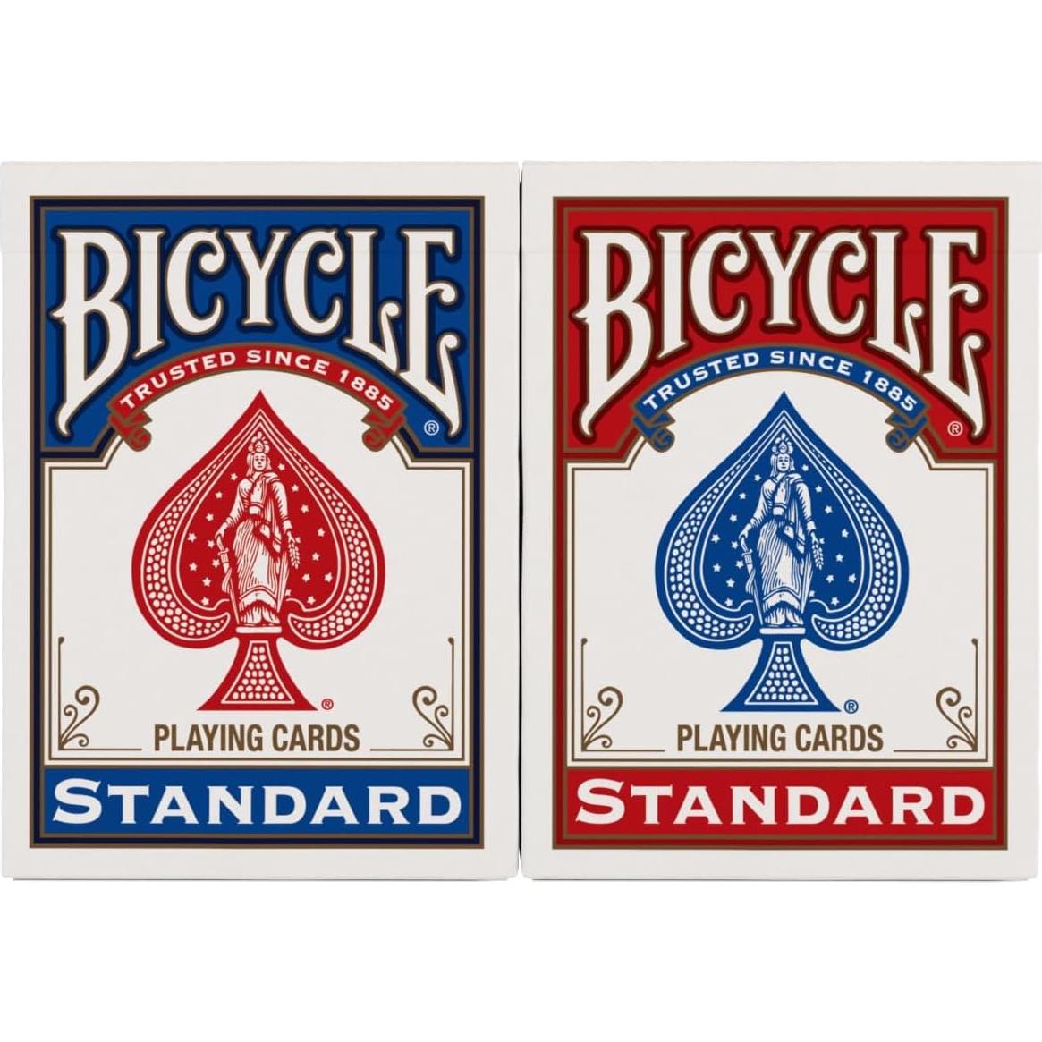 Barajas de Juego Bicycle Estándar 2 Paquete Rojo y Azul