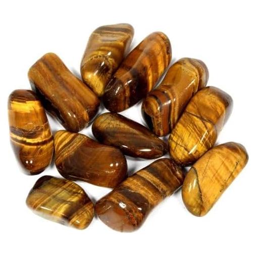 Ojo de Tigre Dorado Pulido 20-25mm - Piedra Sanadora Chakra