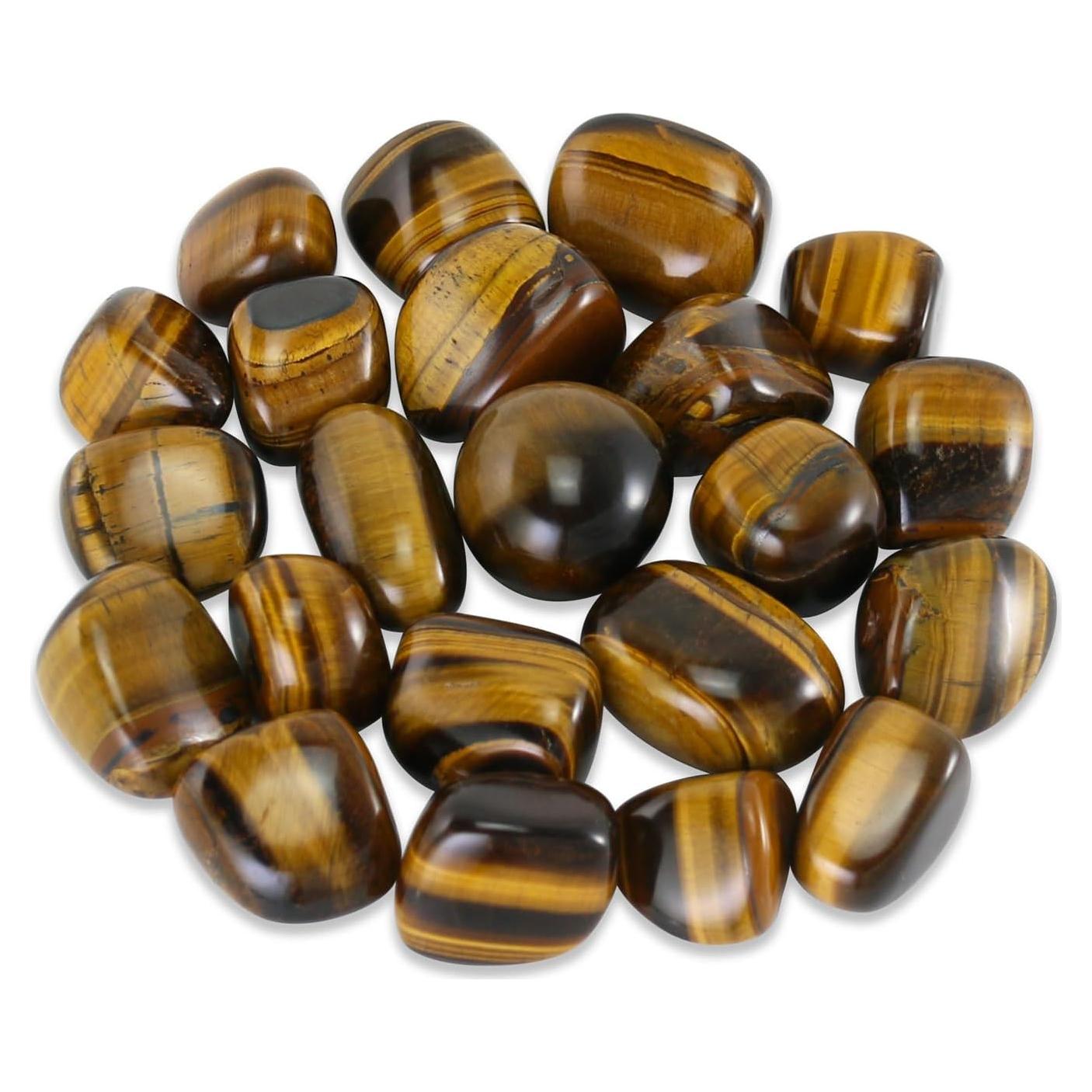 Piedra Ojo de Tigre Pulida 0.23KG - Cristales Naturales para Meditación