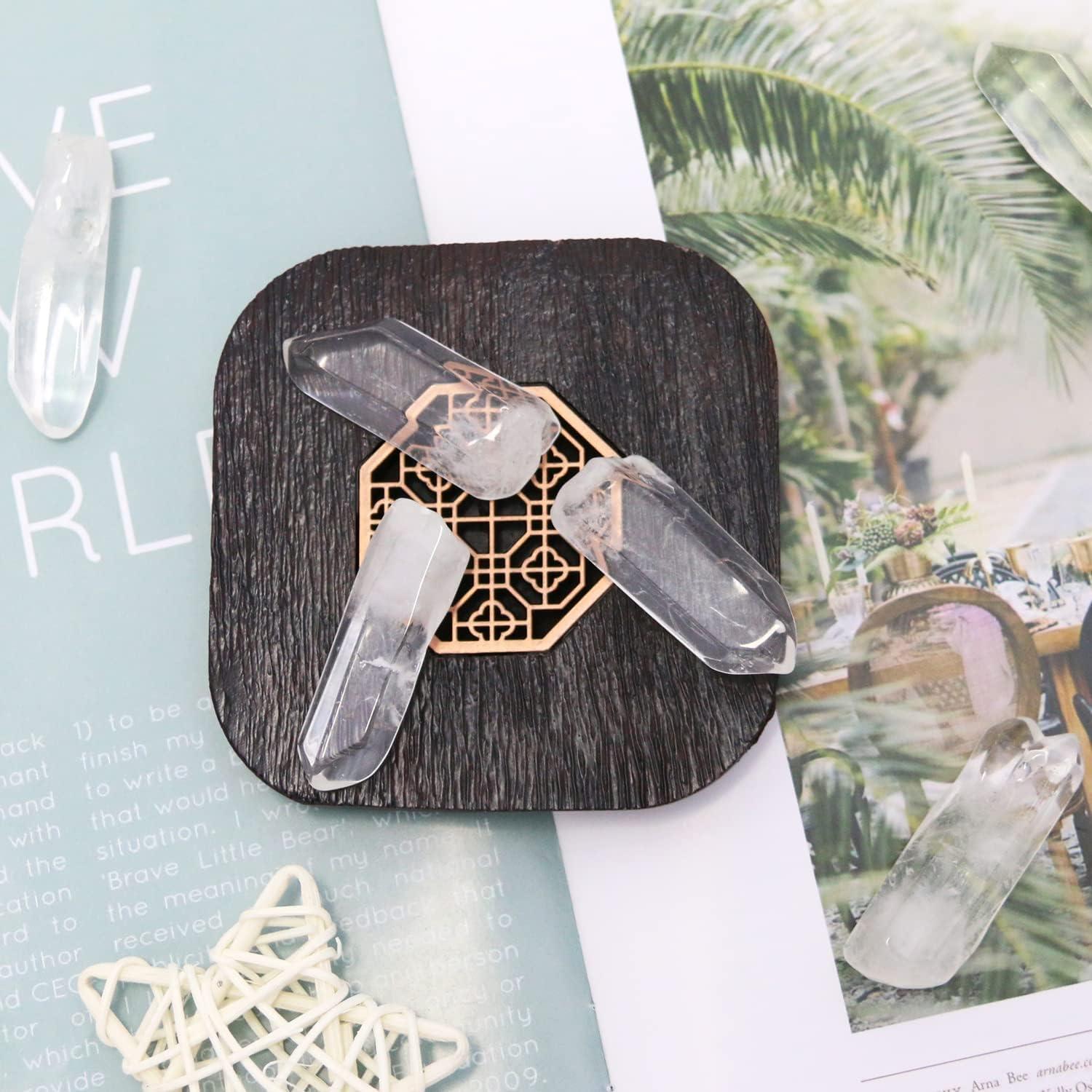 Cristales de Cuarzo Claro Pulidos 10 Piezas - Sanación y Decoración