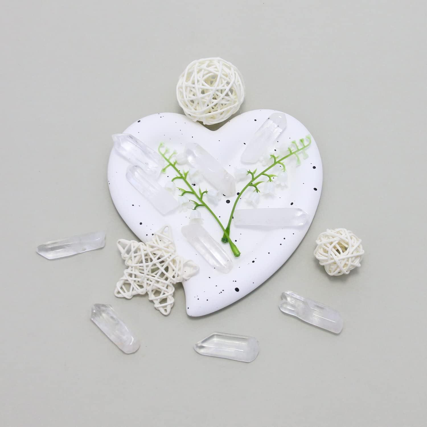 Cristales de Cuarzo Claro Pulidos 10 Piezas - Sanación y Decoración